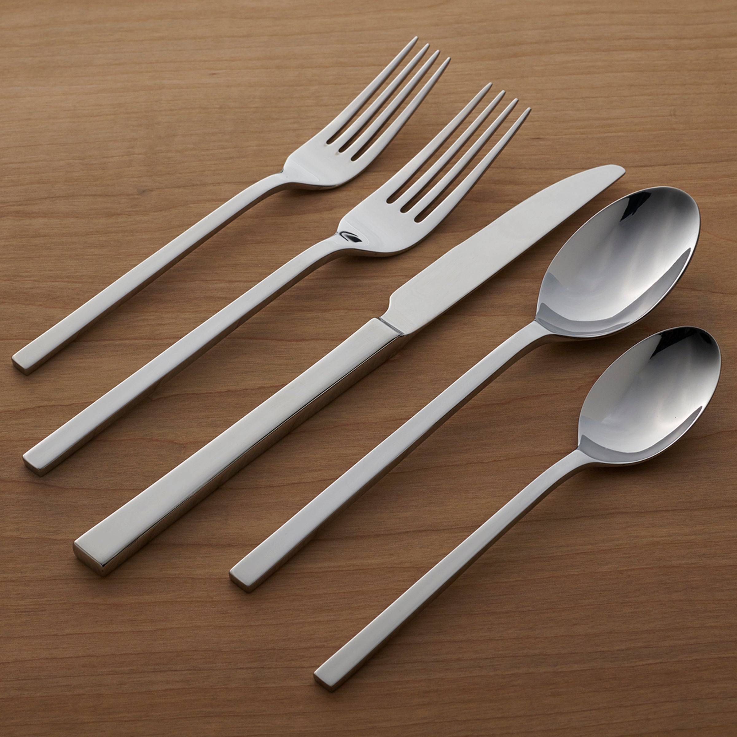Allay 20-Piece Stainless Steel Flatware Set - Mirror Finish
