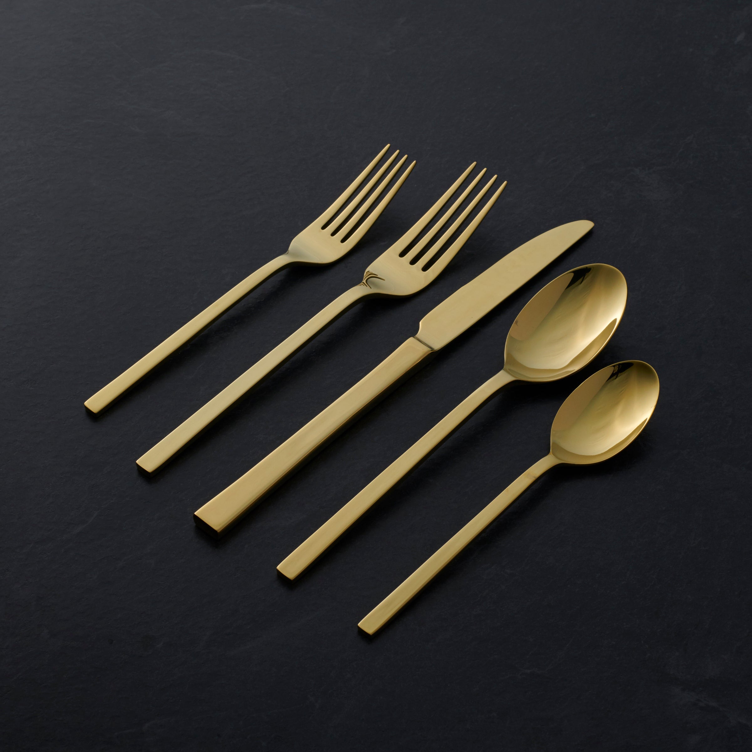 Allay Champagne 20-Piece Flatware Set - Elegant Dining Cutlery