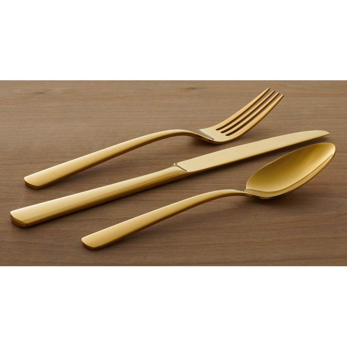Aptitude Gold Flatware Set - 20 Piece Luxury Cutlery with Cylindrical Handles