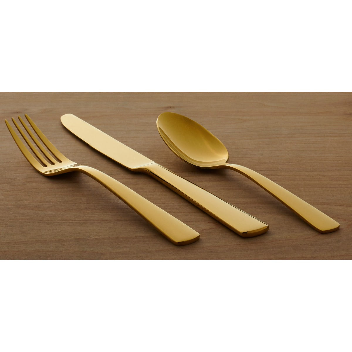 Aptitude 23-Piece Gold Mirror Flatware Set – Modern & Elegant