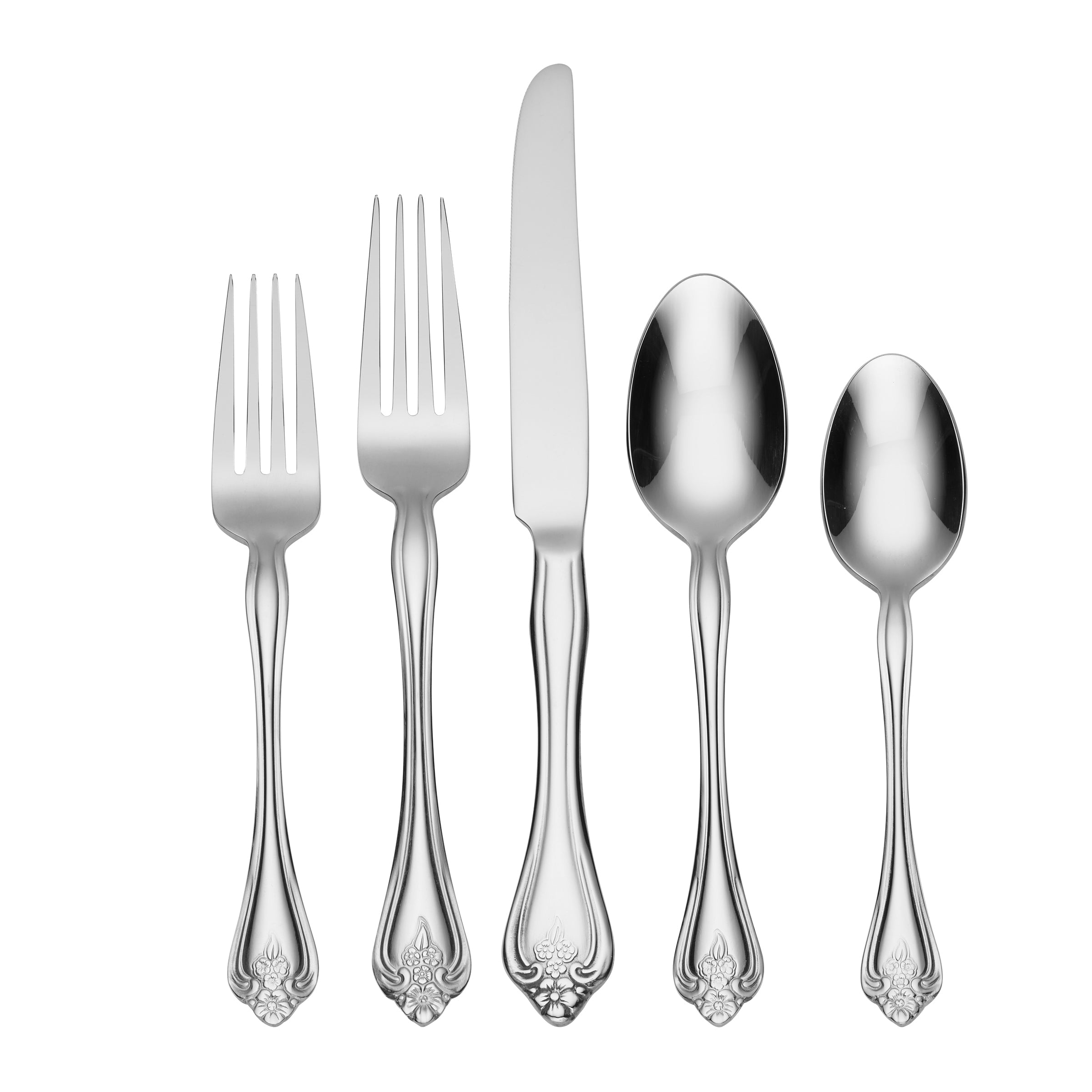 Boutonniere 45-Piece Elegant Flatware Set for Formal Dining
