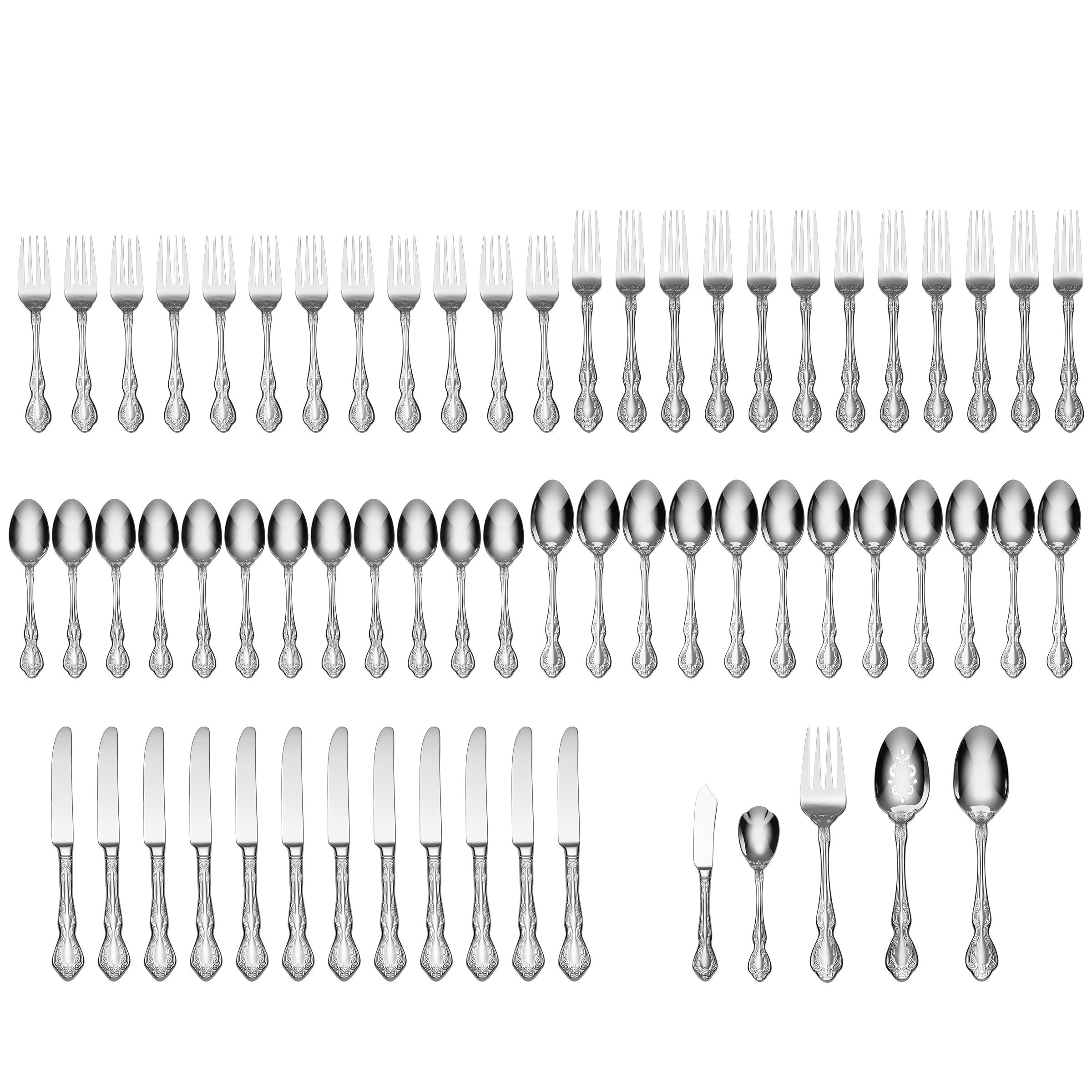 Mandolina 65-Piece Luxury Flatware Set for Fine Dining