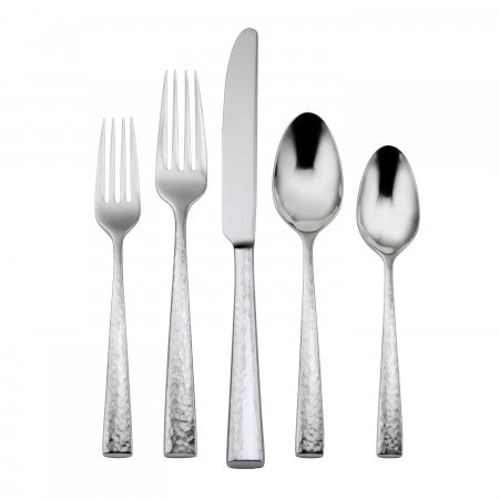 Cabria Hammered 5-Piece Place Setting – Premium Artisanal Tableware