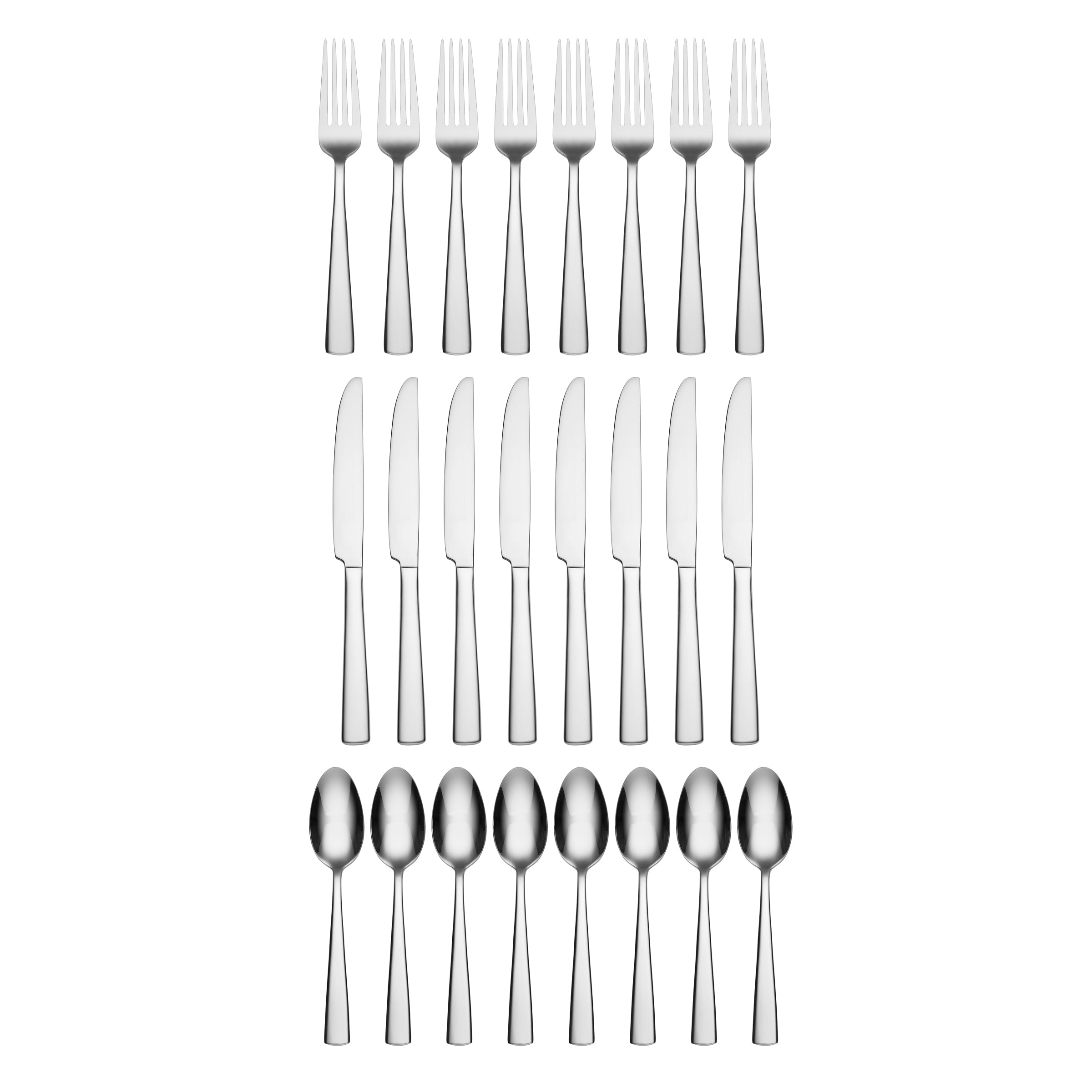 Modern 24-Piece Flatware Set for Chef's Table Dining