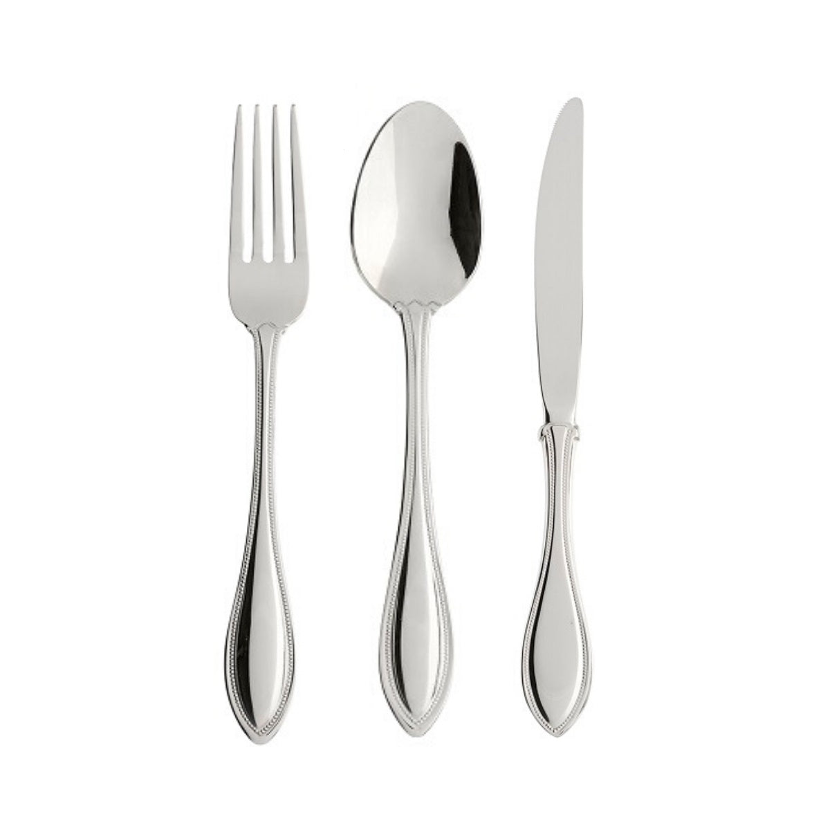 American Harmony 12-Piece Beaded Flatware Set - Classic Elegance