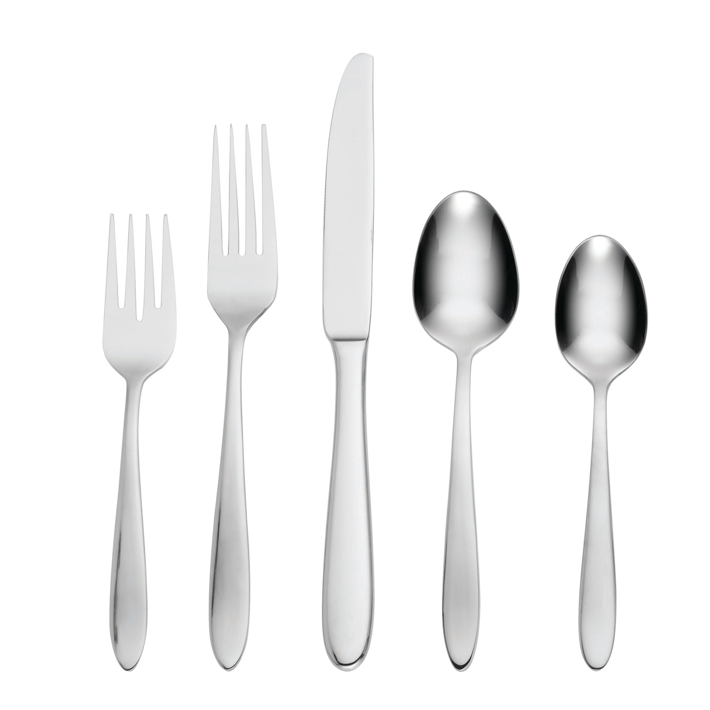 Mooncrest 45-Piece Stainless Steel Flatware Set