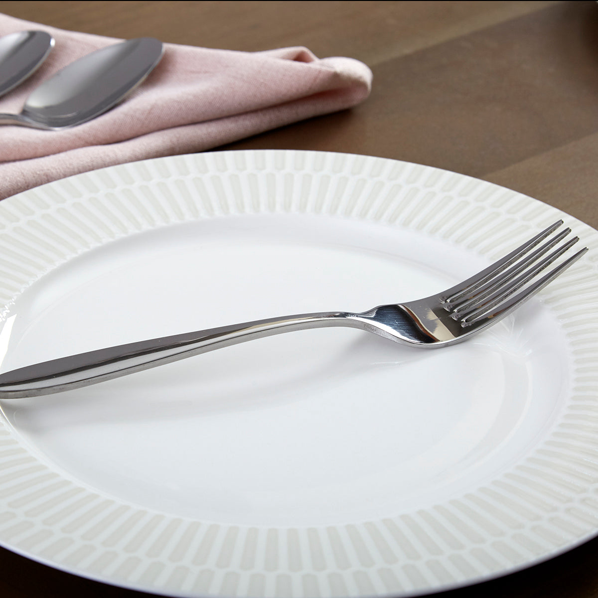 Mooncrest 45-Piece Stainless Steel Flatware Set