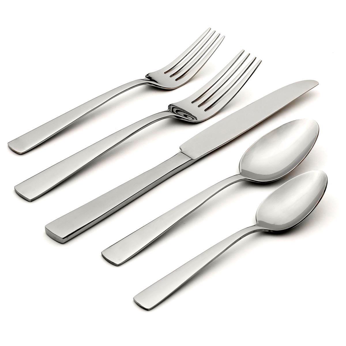Nocha 20-Piece Stainless Steel Flatware Set - Modern Cutlery