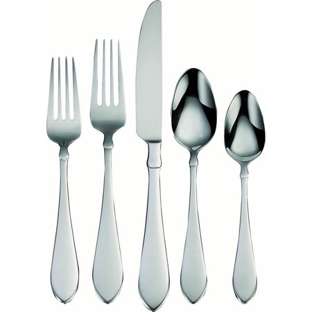 Vertex Satin 20-Piece Flatware Set – Modern Stud Design