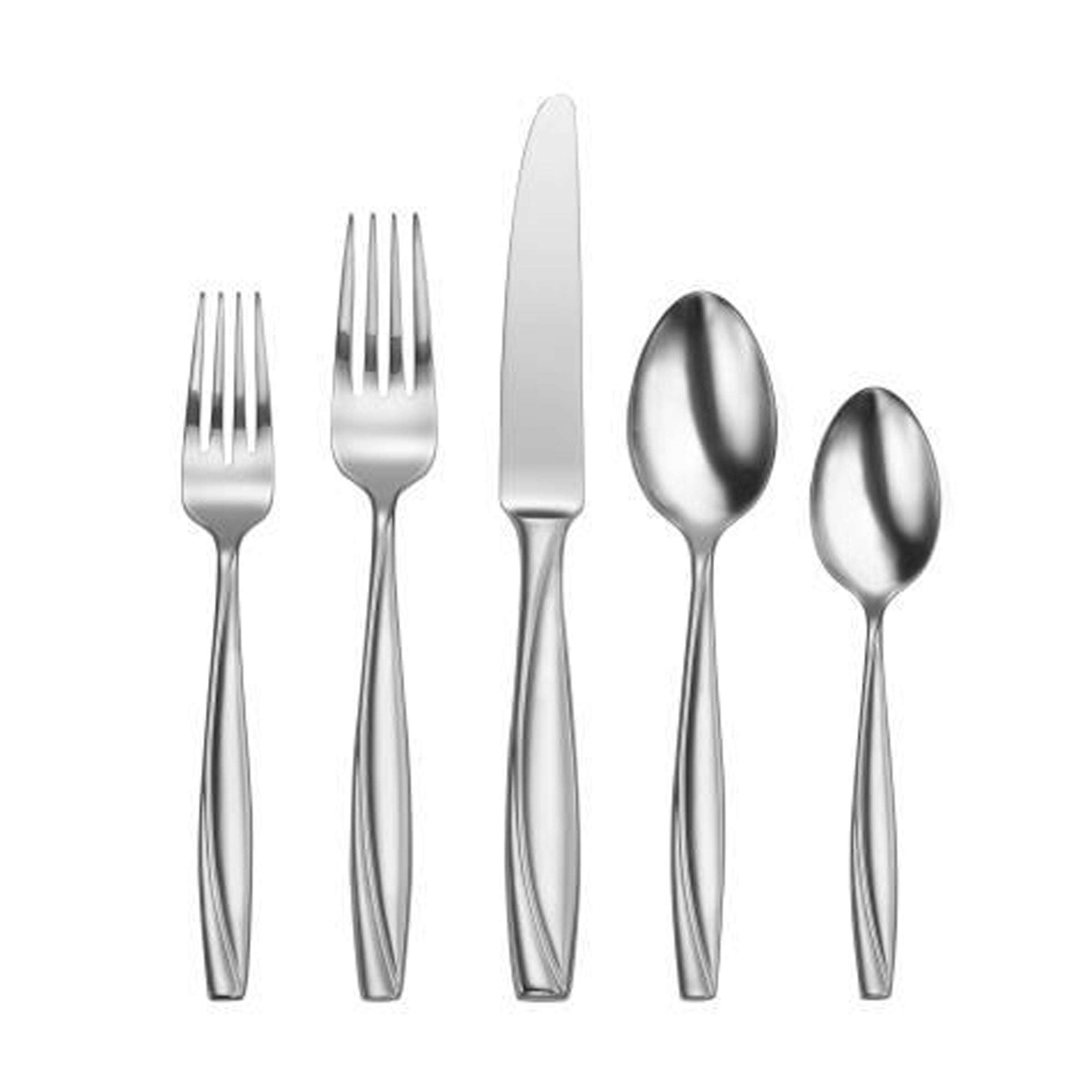 Camlynn 53-Piece Sand Flatware Set - Modern Cutlery