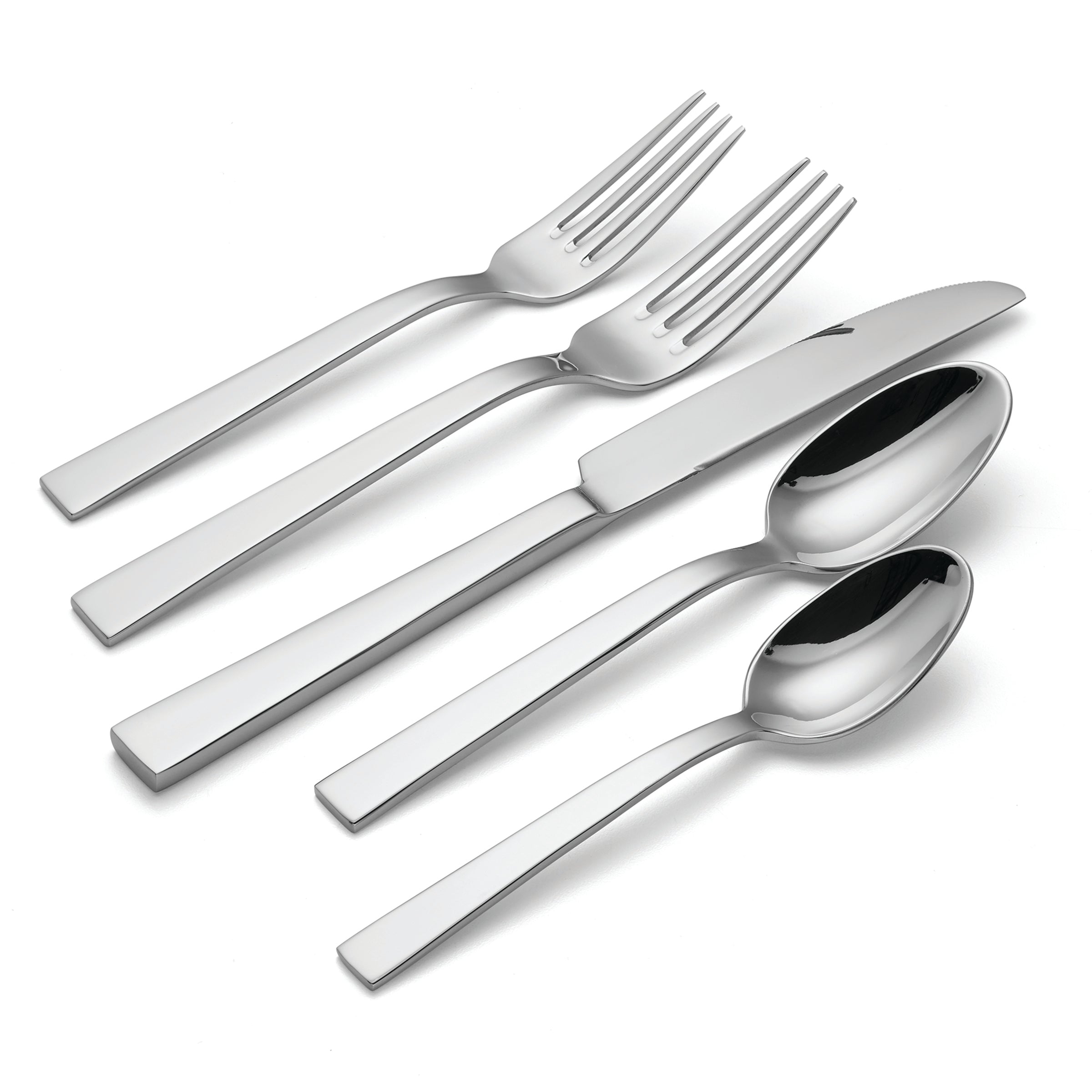 Aero Modern 5-Piece Dinnerware Set - Minimalist Tableware