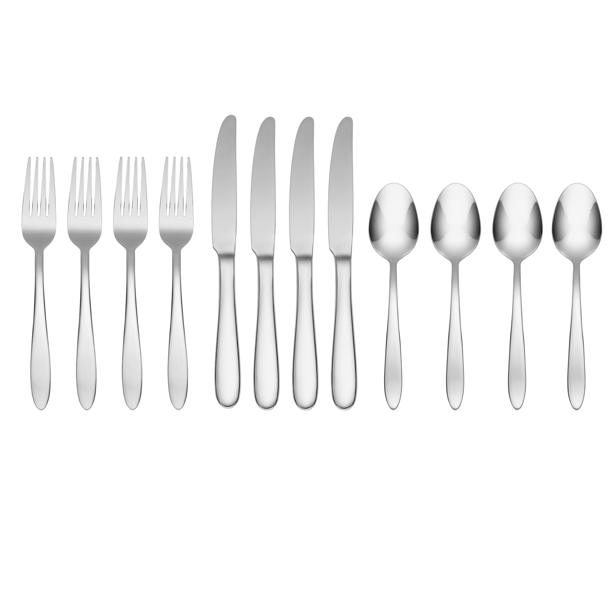 Mooncrest 12-Piece Stainless Steel Flatware Set