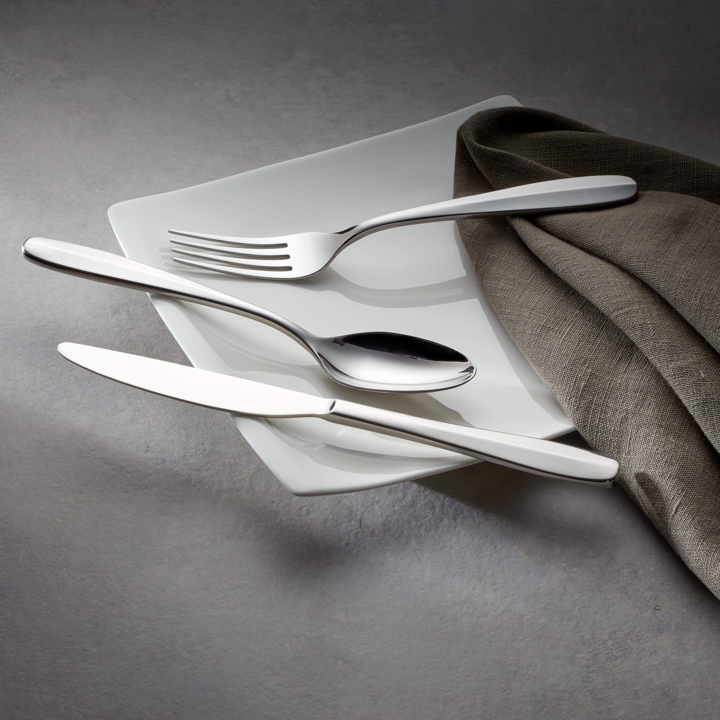 Oakwood 20-Piece Stainless Steel Flatware Set for Dining