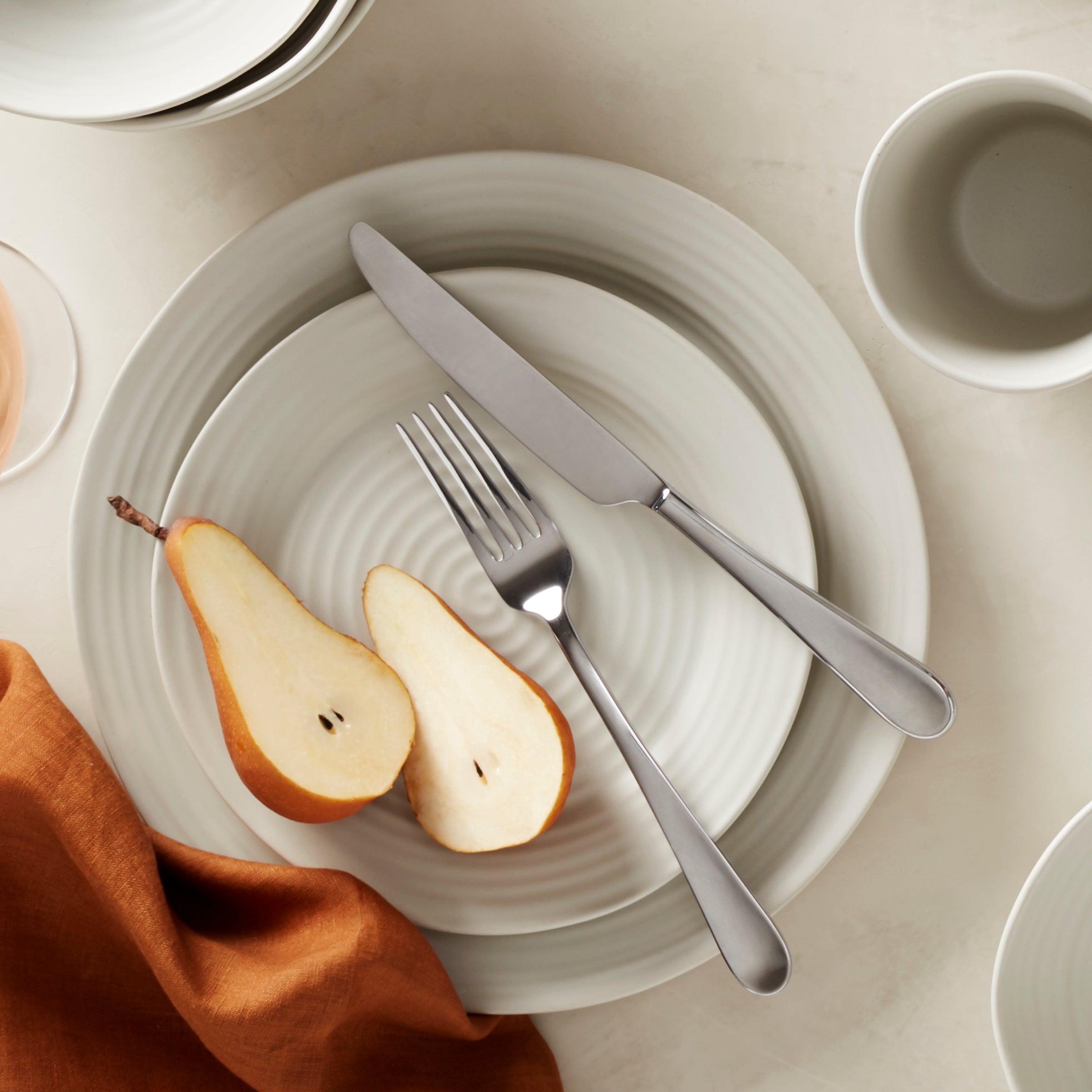 Grant 20-Piece Stainless Steel Flatware Set for Elegant Dining