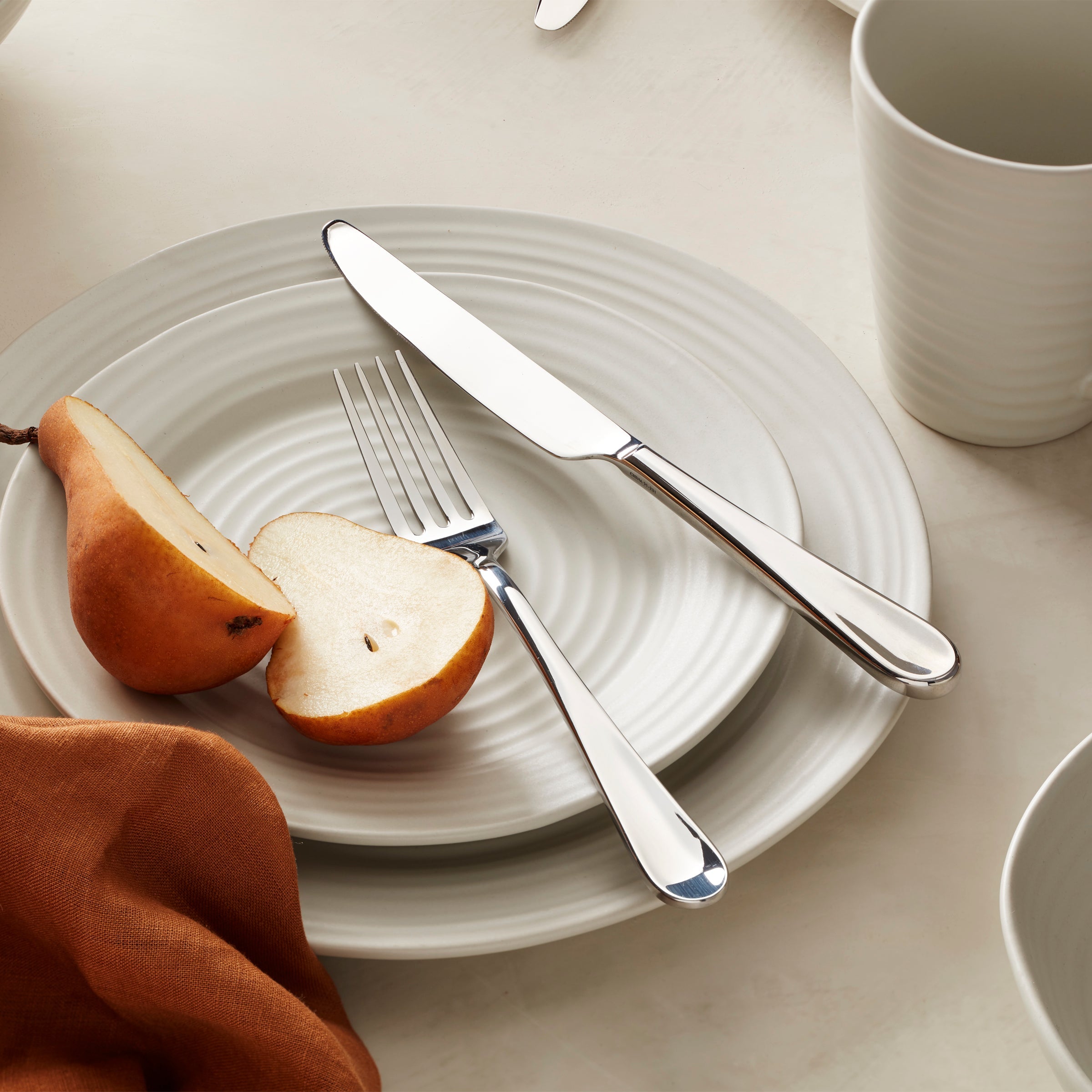 Grant 20-Piece Stainless Steel Flatware Set for Elegant Dining