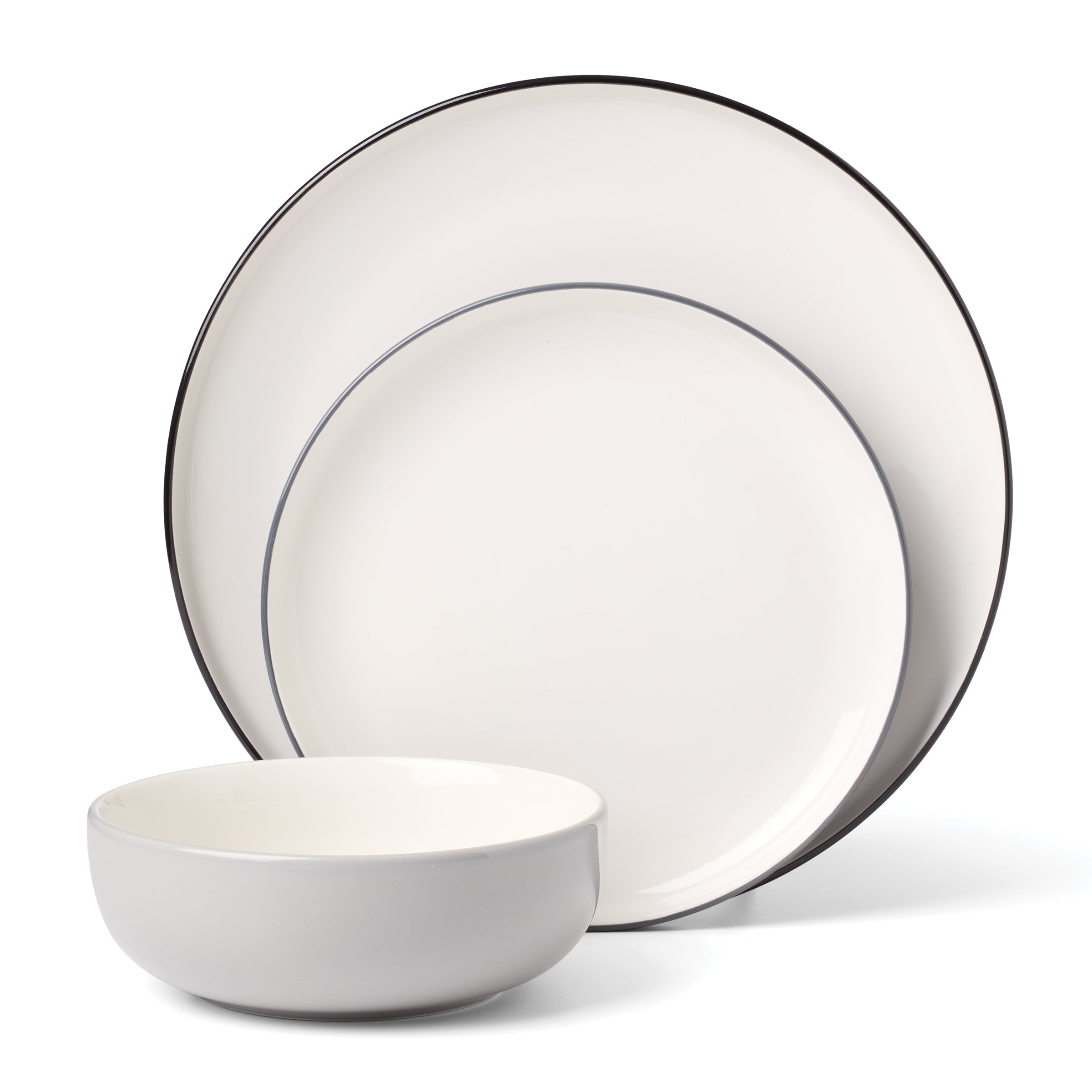 24 Seven Colors Ombre Porcelain Dinnerware Set - 12-Piece