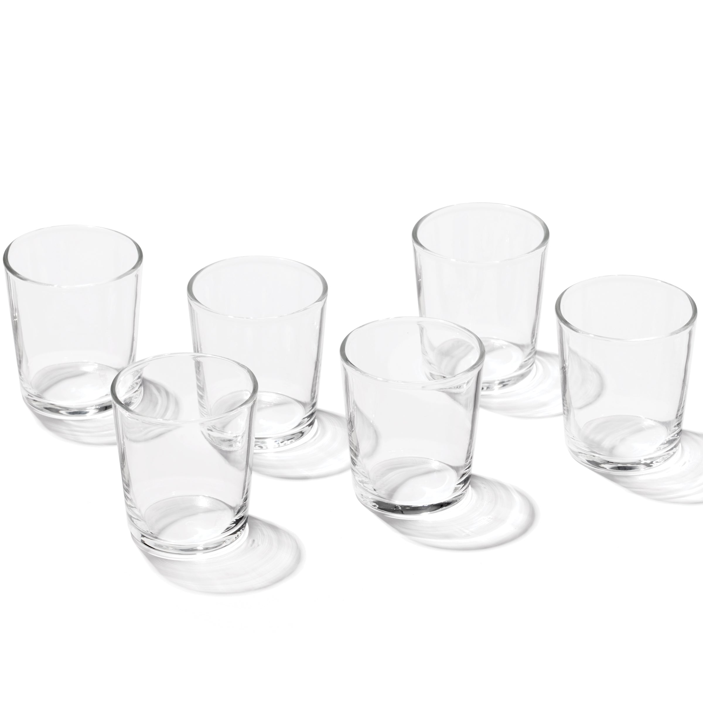 Oneida Stackable Clear Shot Glasses - Set of 6 for Easy Storage