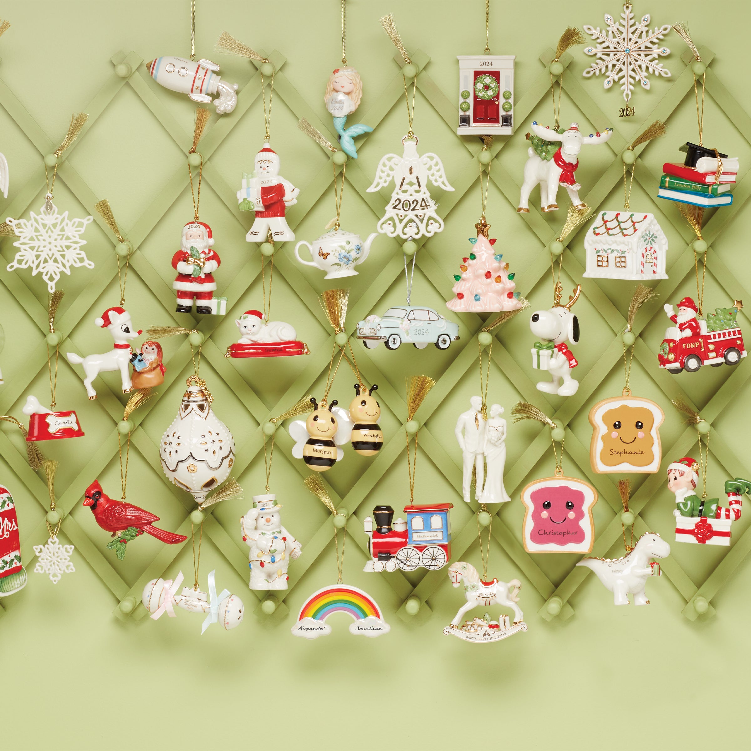 Santa Fire Truck Christmas Ornament - FDNP Keepsake