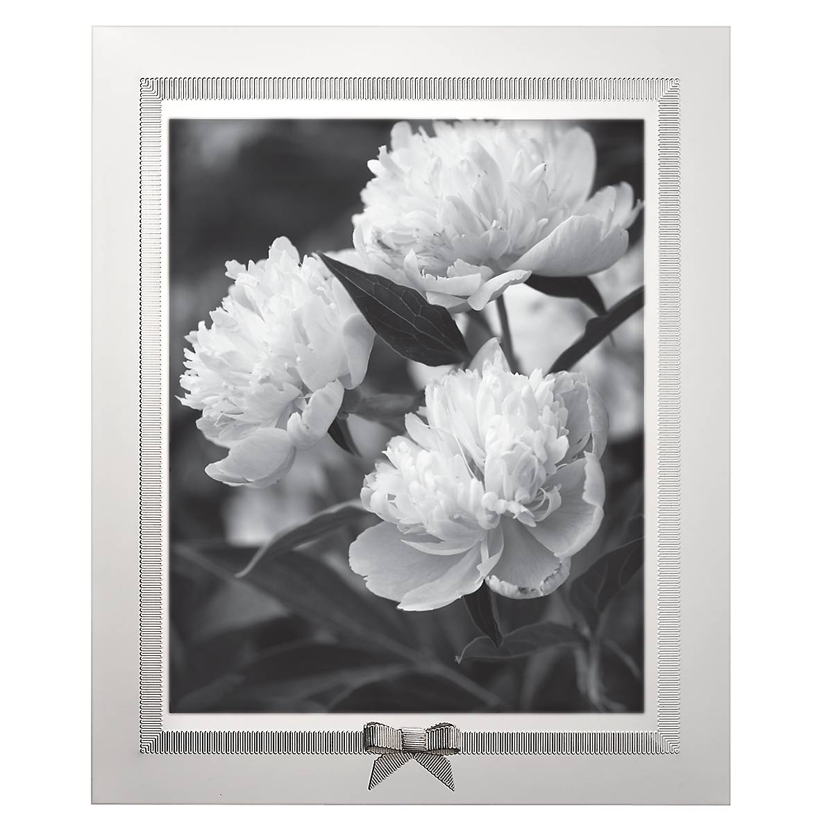 Kate Spade Grace Avenue 8x10 Silver Photo Frame with Ribbon Bow