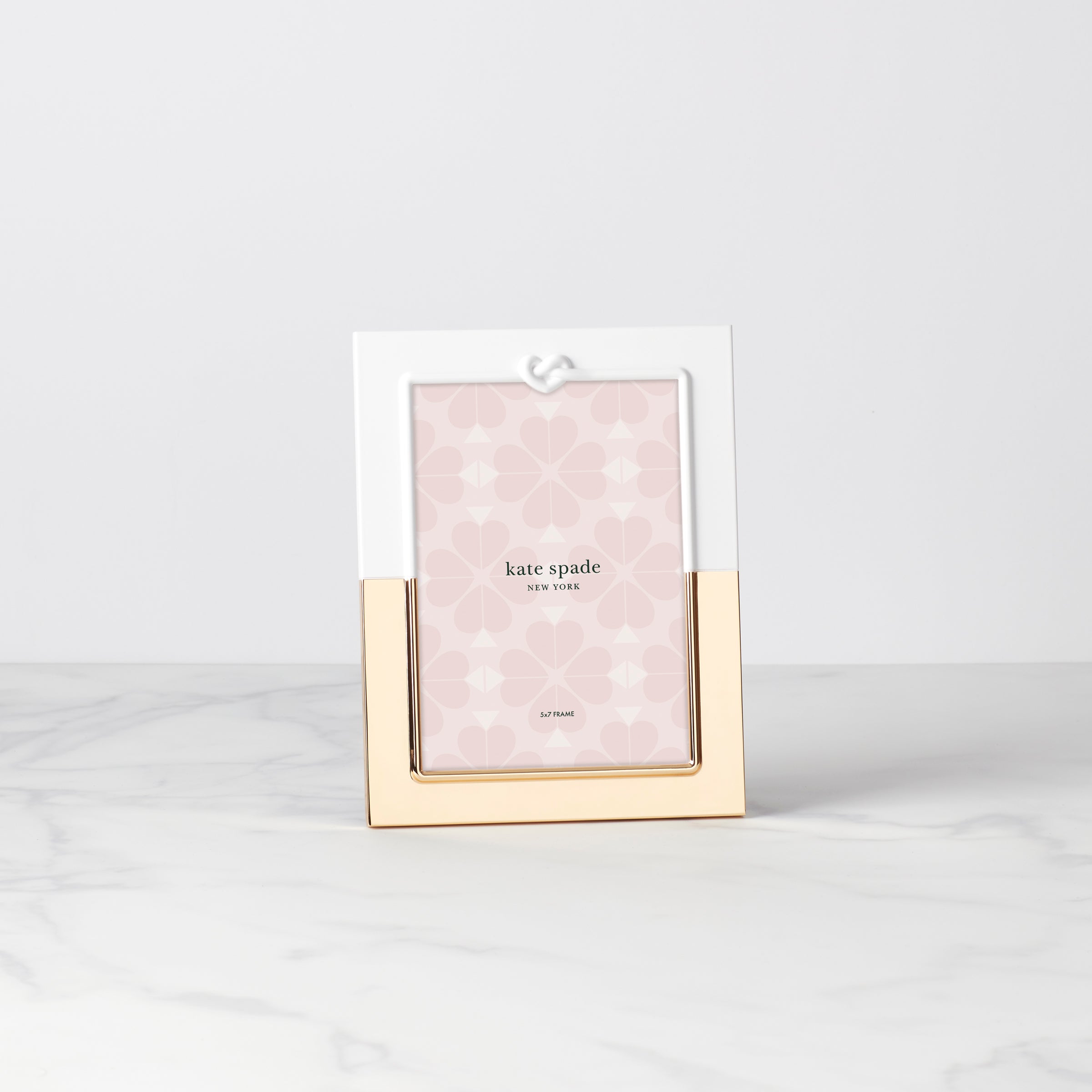 Kate Spade New York 5x7 Picture Frame with Heart Knot Design