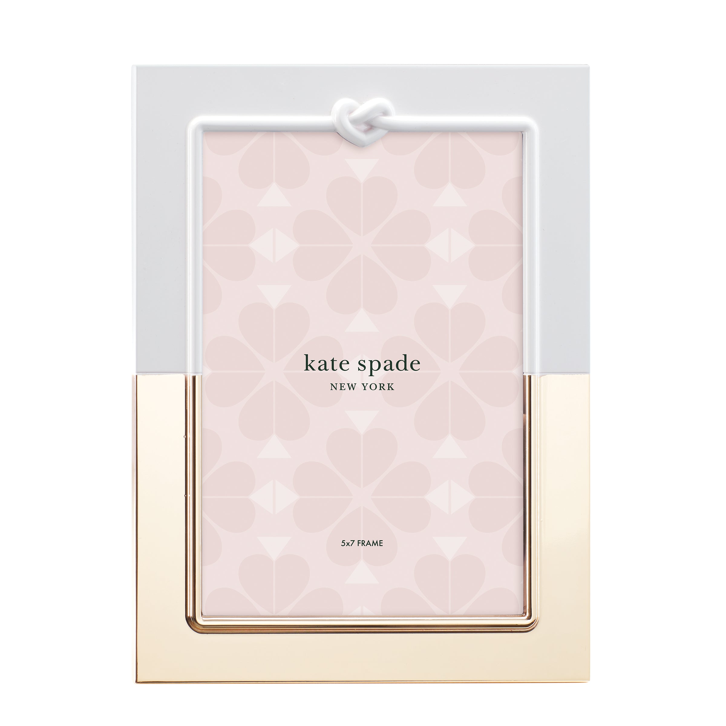 Kate Spade New York 5x7 Picture Frame with Heart Knot Design