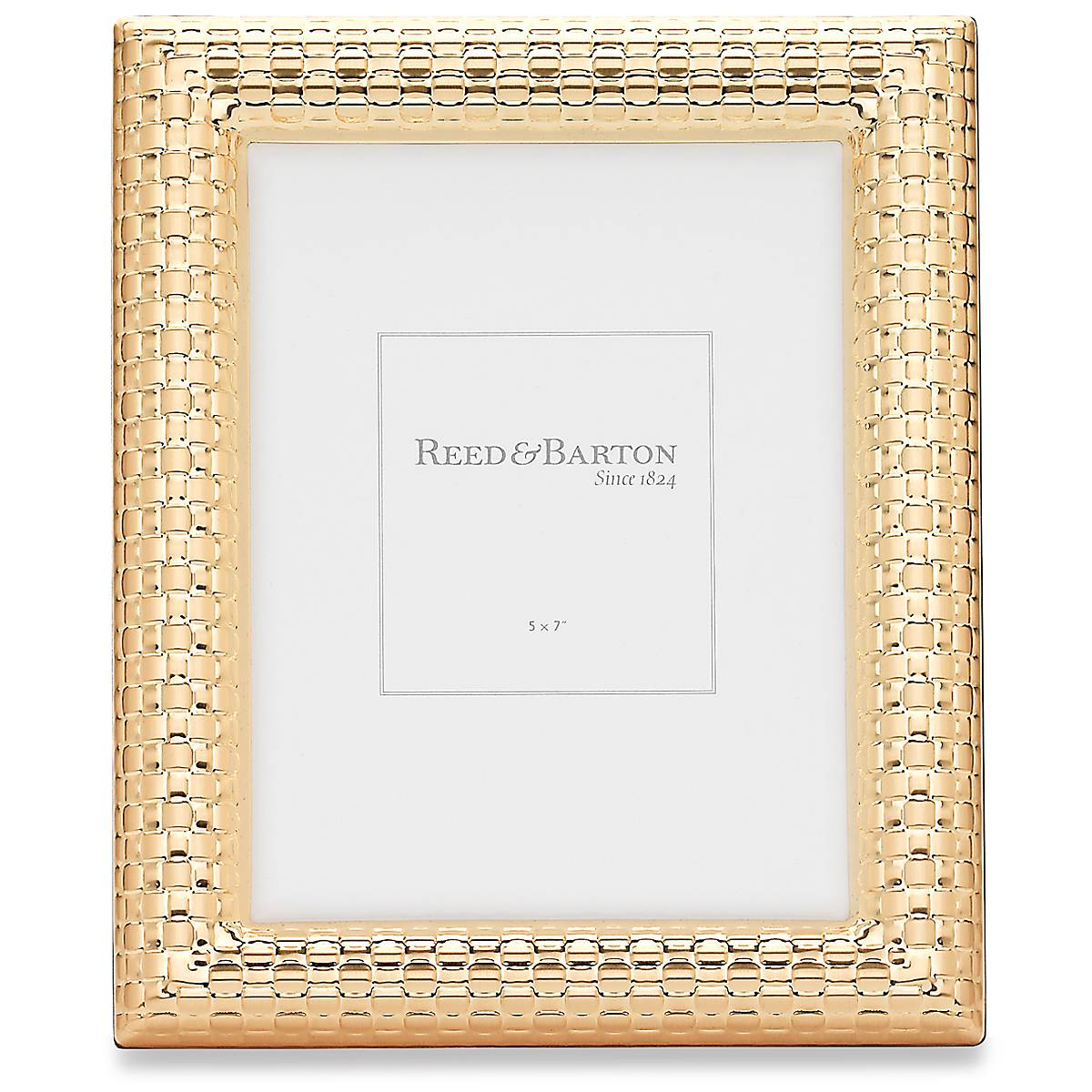 Gold-Plated Watch Band Photo Frame - 5x7 Inch Satin Gift for Friends