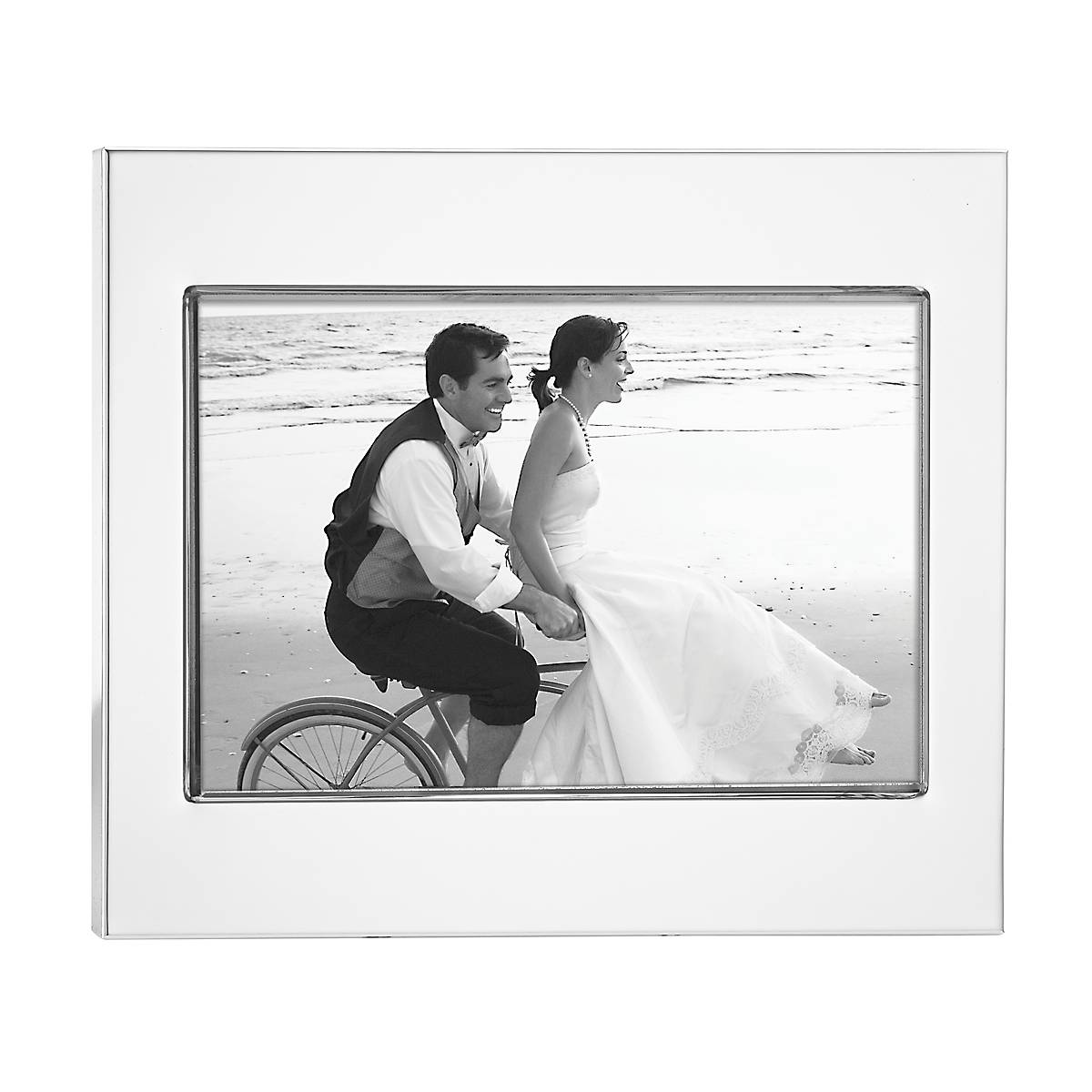 Reed & Barton Addison Silverplate 4x6 Photo Frame with Beveled Glass