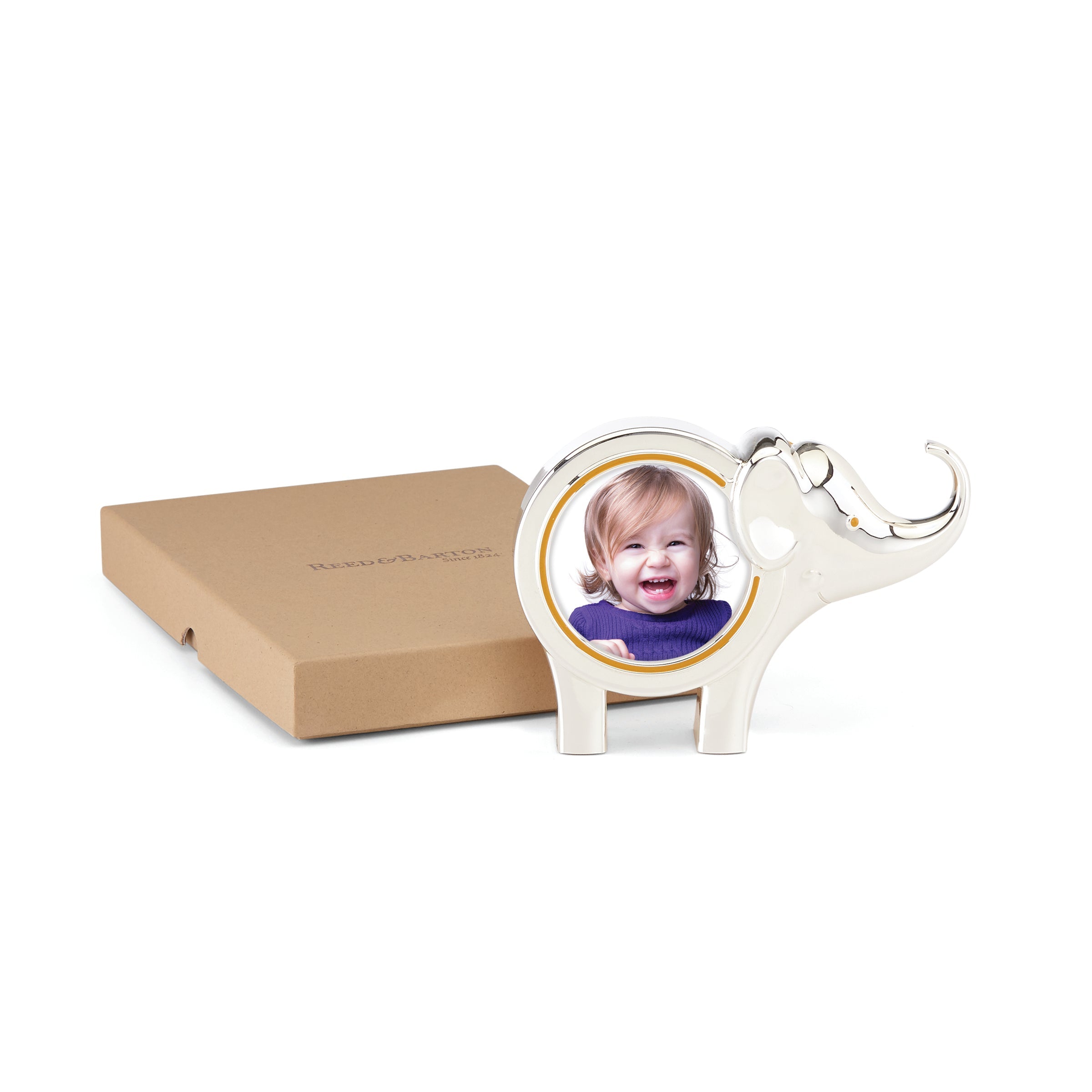 Silver-Plated Elephant Photo Frame - Jungle Parade Collection