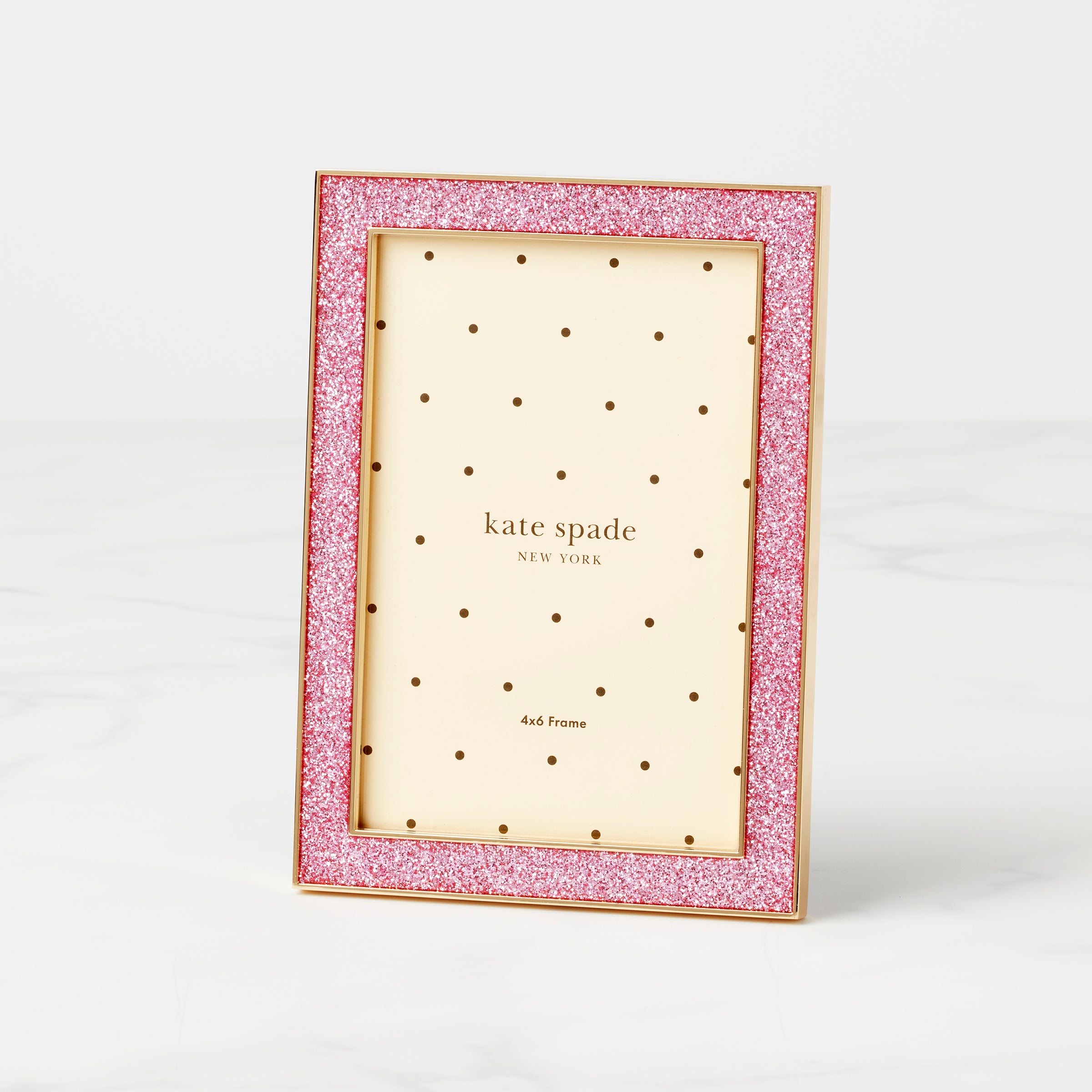 Pink Glitter Picture Frame 4x6 - Sitting Pretty Photo Display