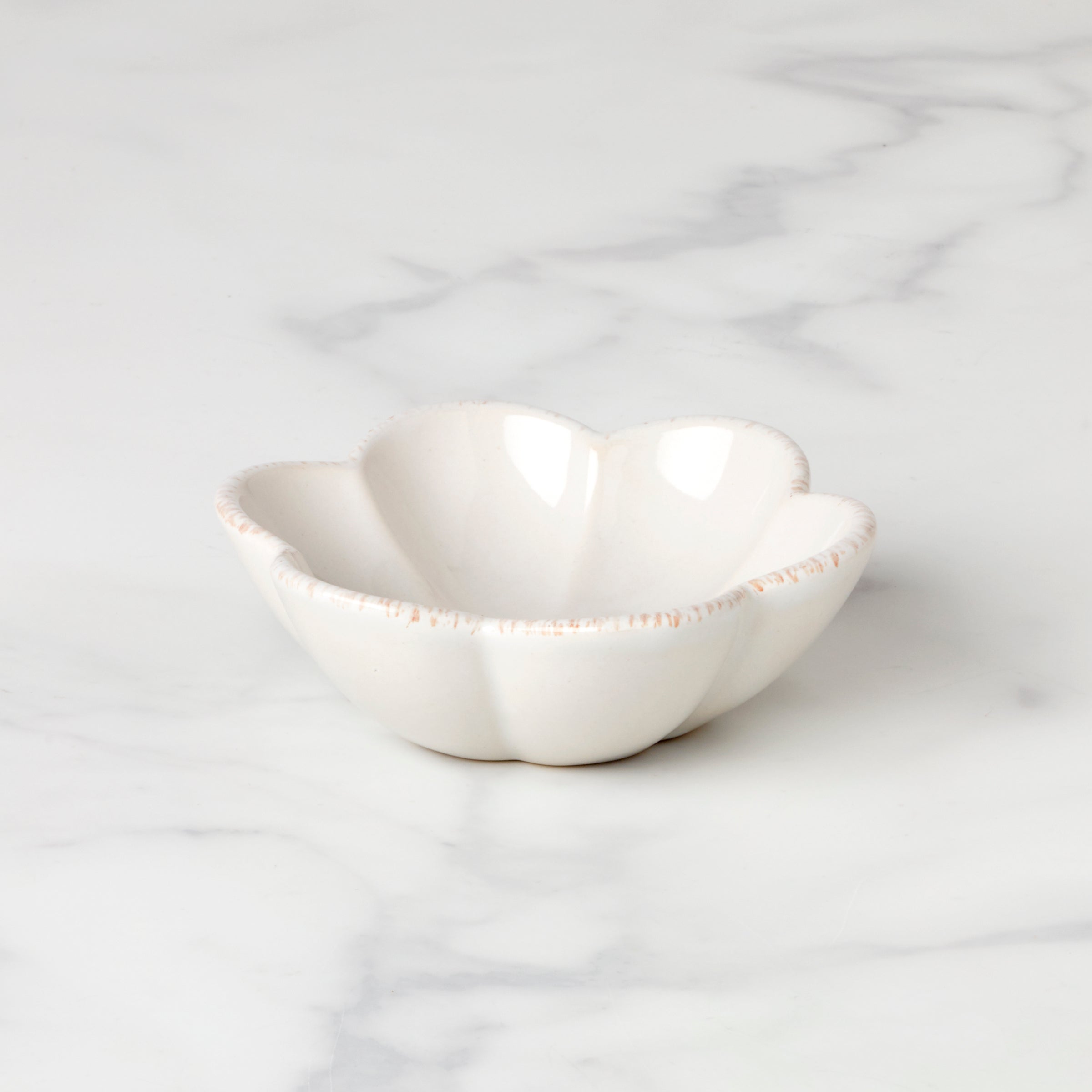 French Perle Scalloped Mini Dish for Jewelry & Trinkets