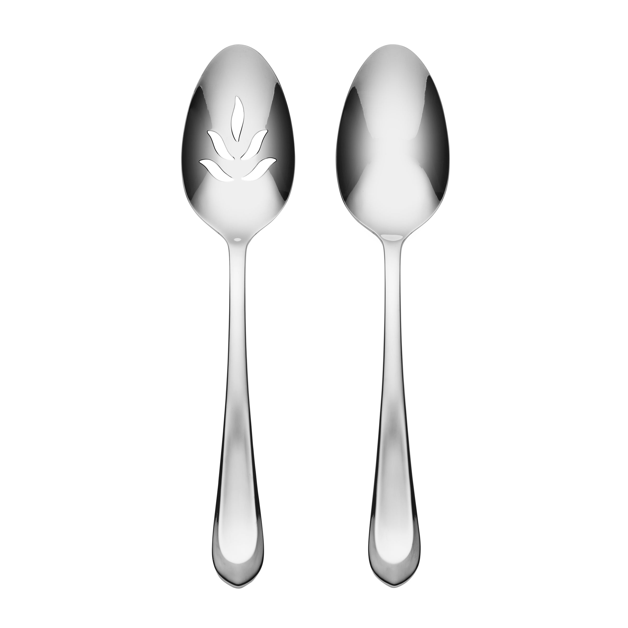 Alessi Mirror Finish Stainless Steel Serving Spoons Set - 2 Piece