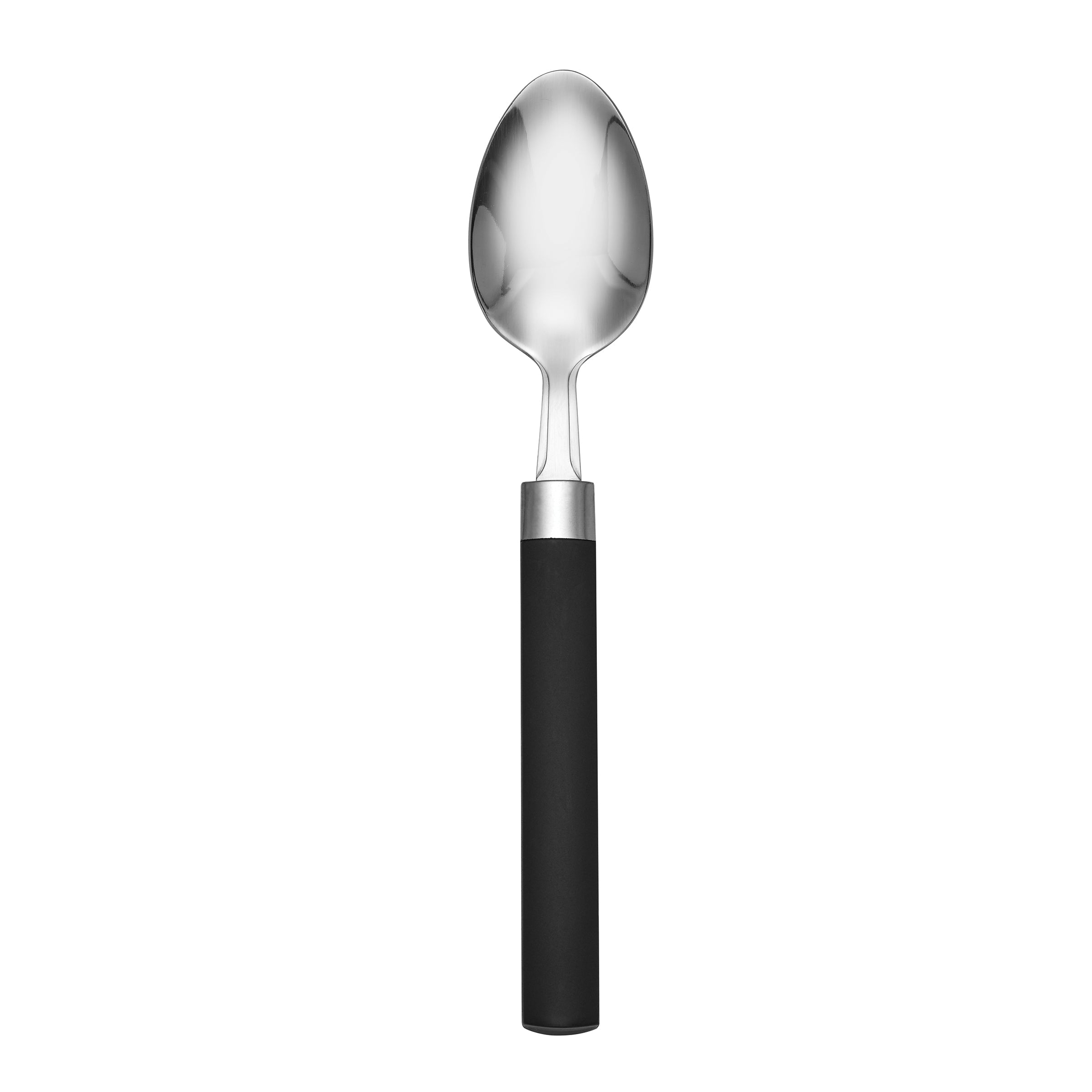 Madeline Black Asymmetrical Dinner Spoon – Two-Toned Design