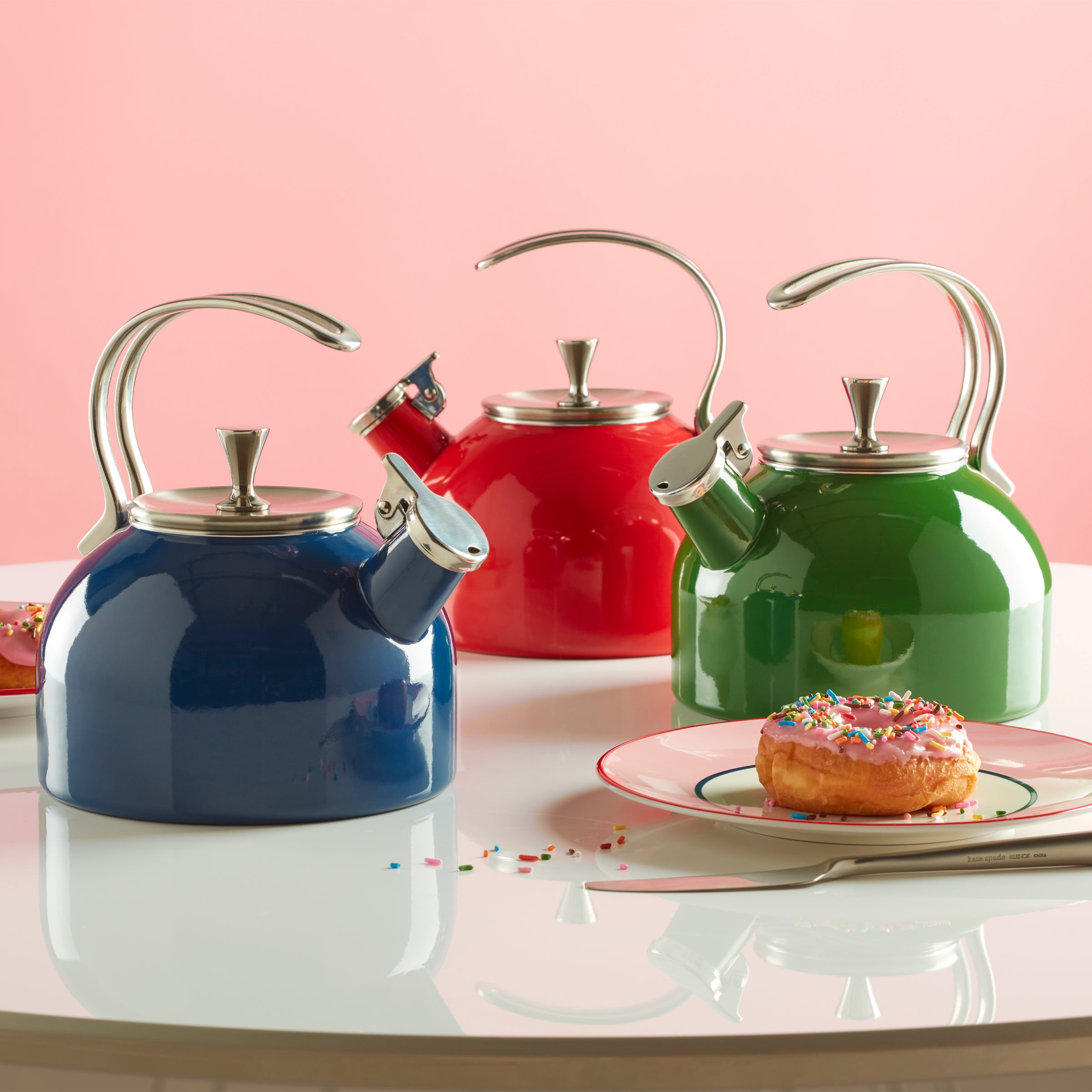 Kate Spade New York Bright Green Tea Kettle - Make It Pop Collection