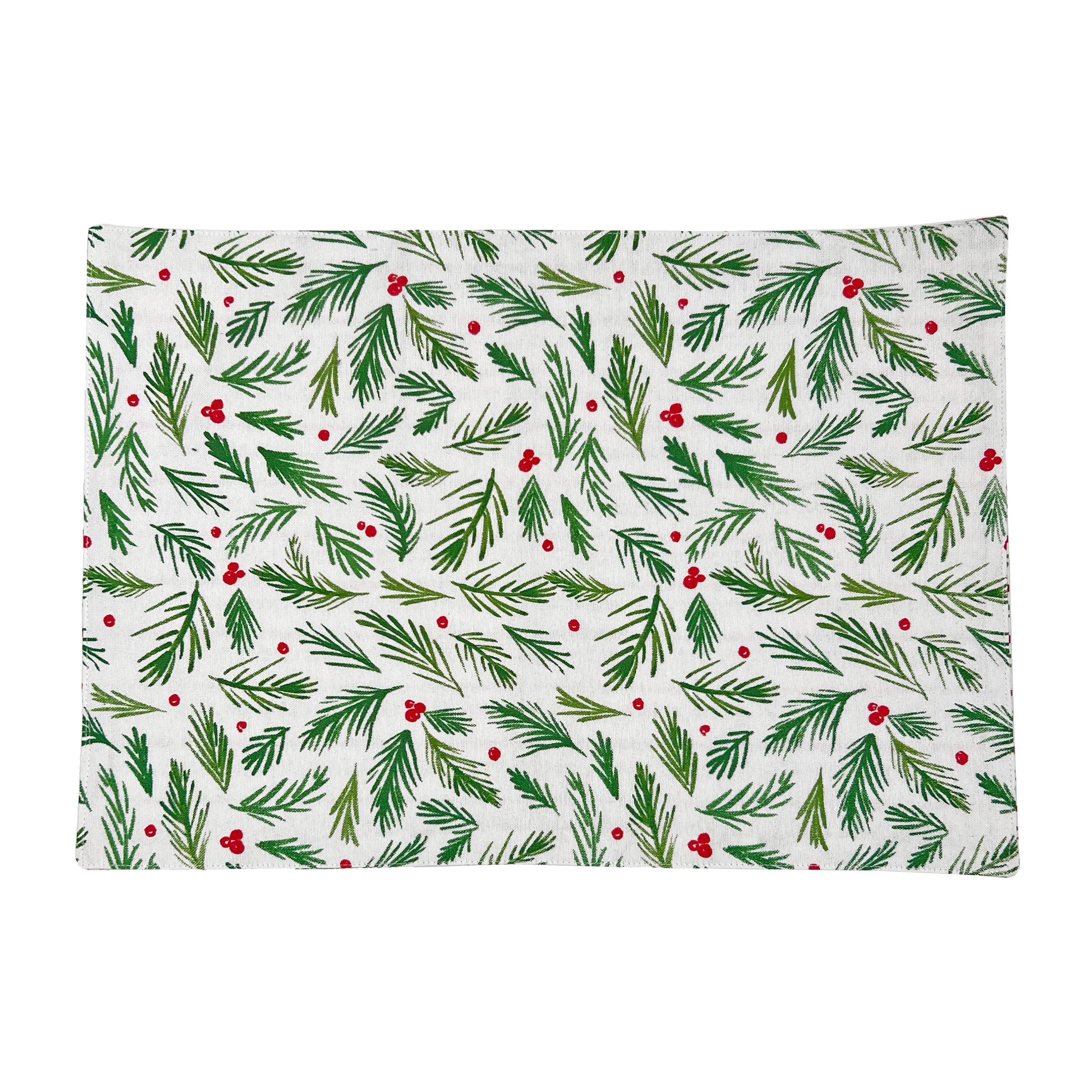 Bayberry Reversible Holiday Placemat - Merry & Bright Design