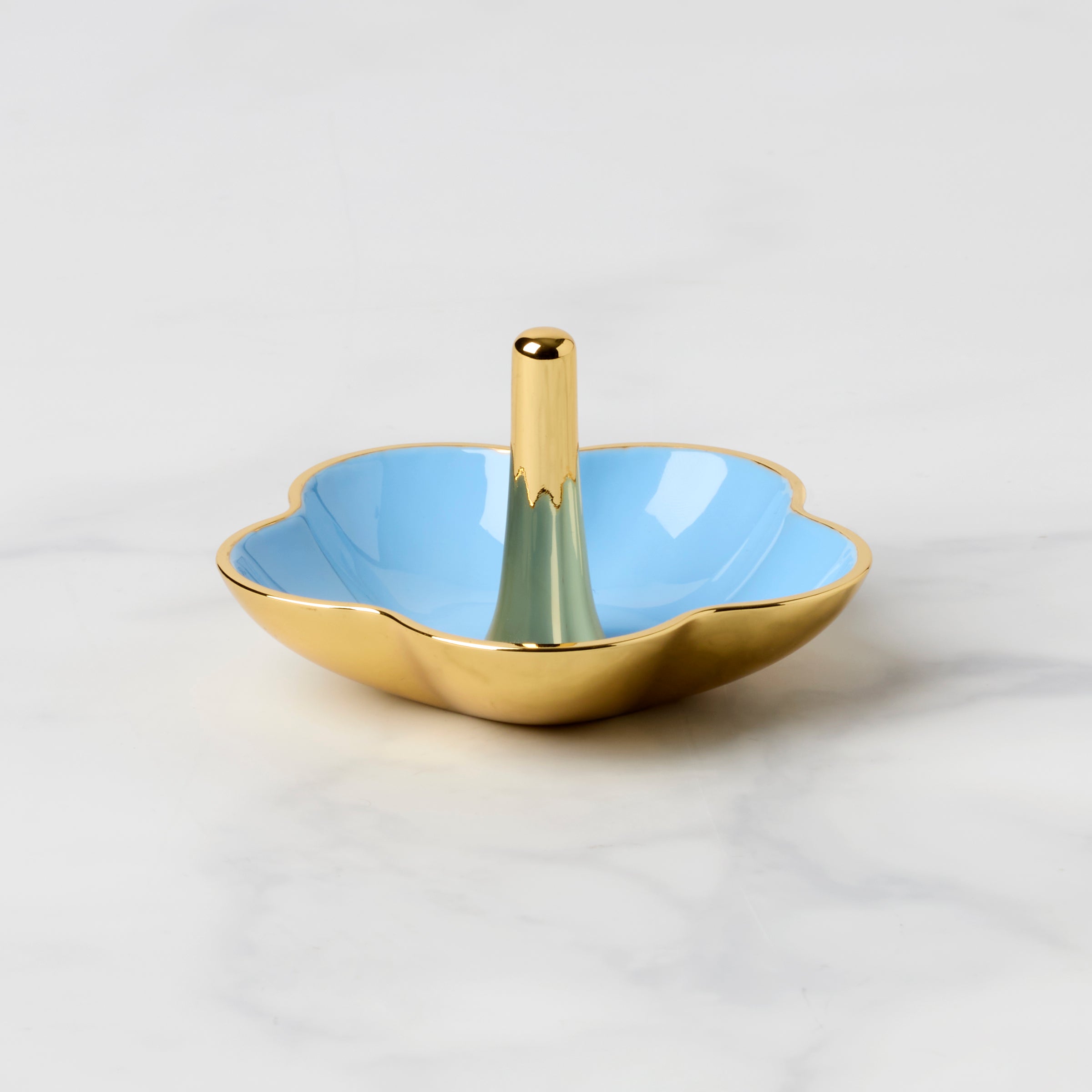 Kate Spade Blue Floral Ring Dish for Jewelry Storage
