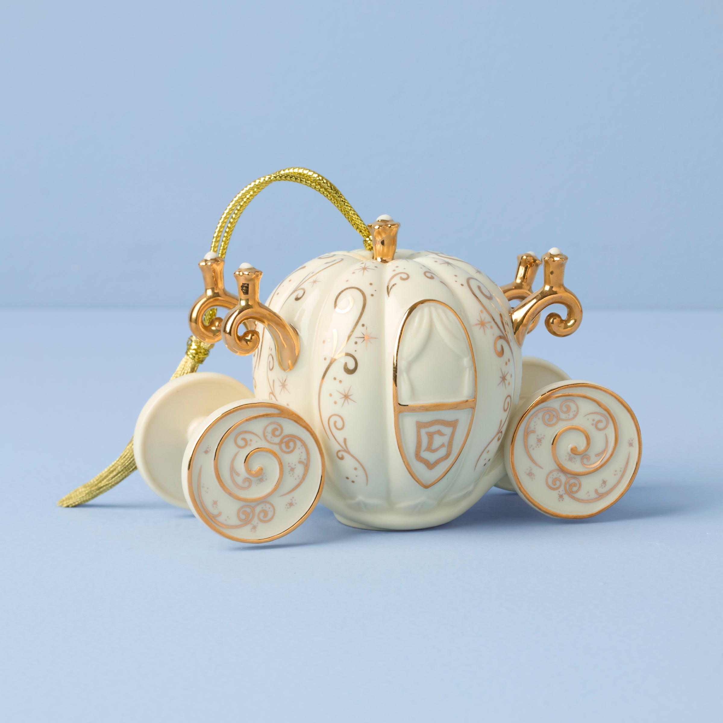 Cinderella Coach Christmas Ornament - Gold Disney Holiday Decor