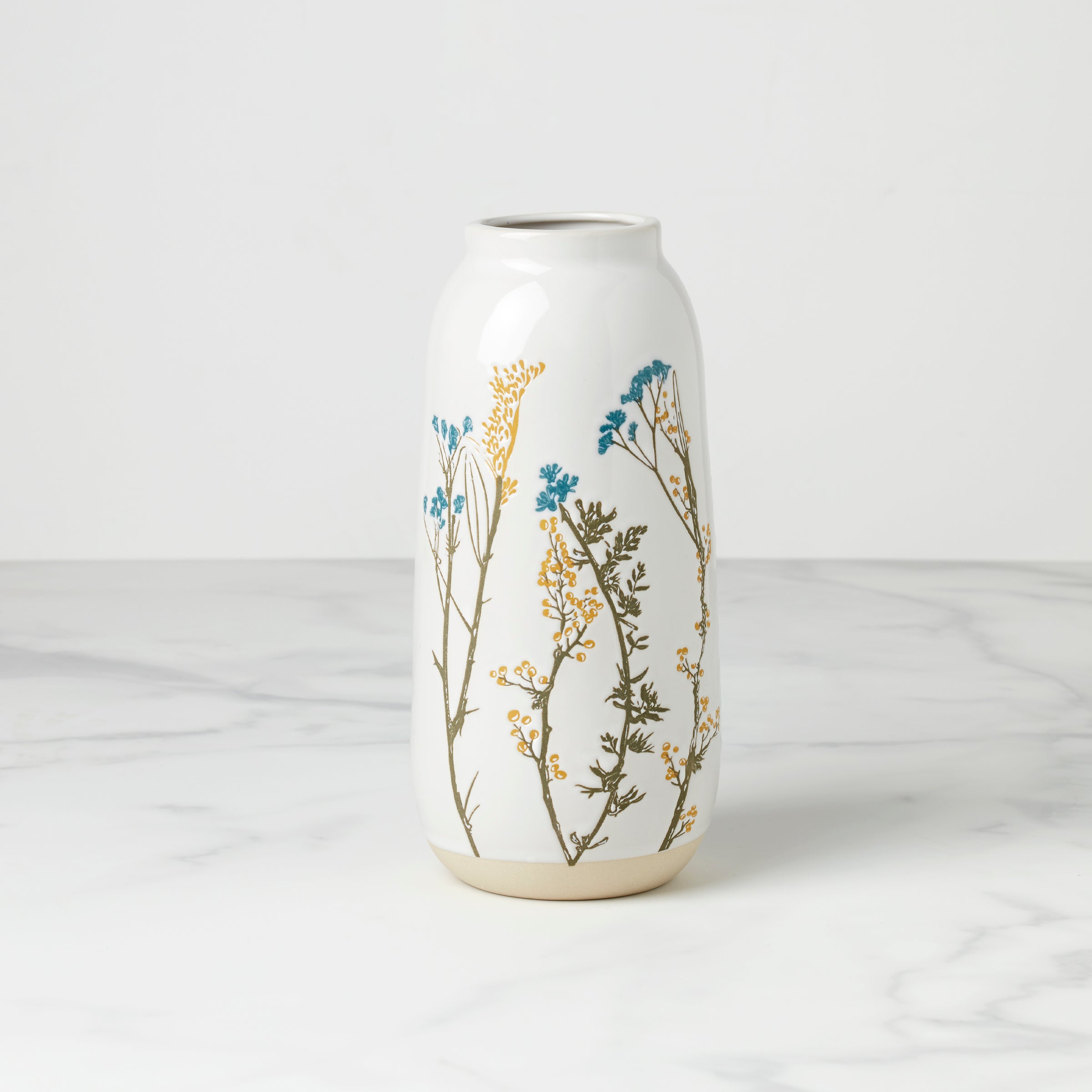 Wildflowers Large Vase for Spring Blooms - Floral Centerpiece