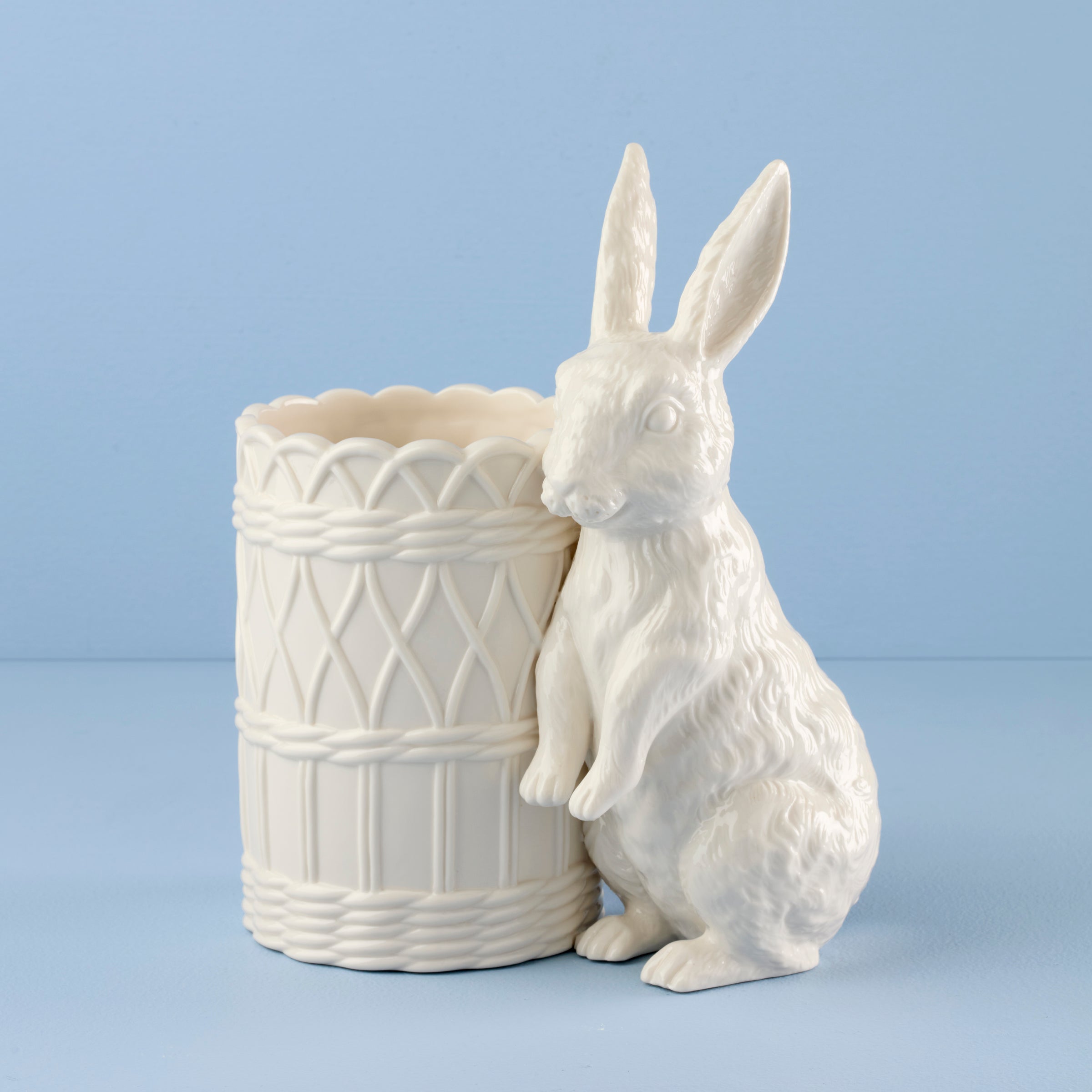 Porcelain Bunny Vase - Wicker Creek Easter Decor