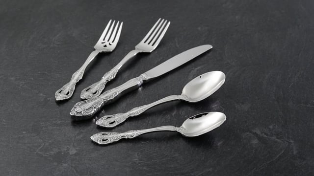 Michelangelo Baroque Salad Fork - Heavyweight Luxury Tableware