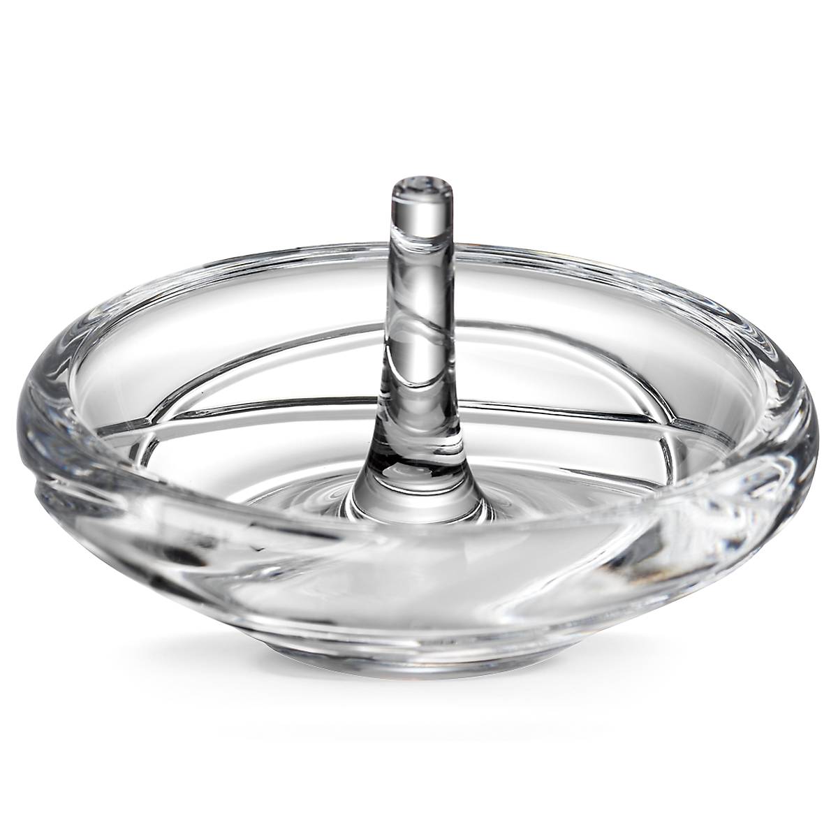 Adorn Crystal Ring Holder with Elegant Ribbon Design