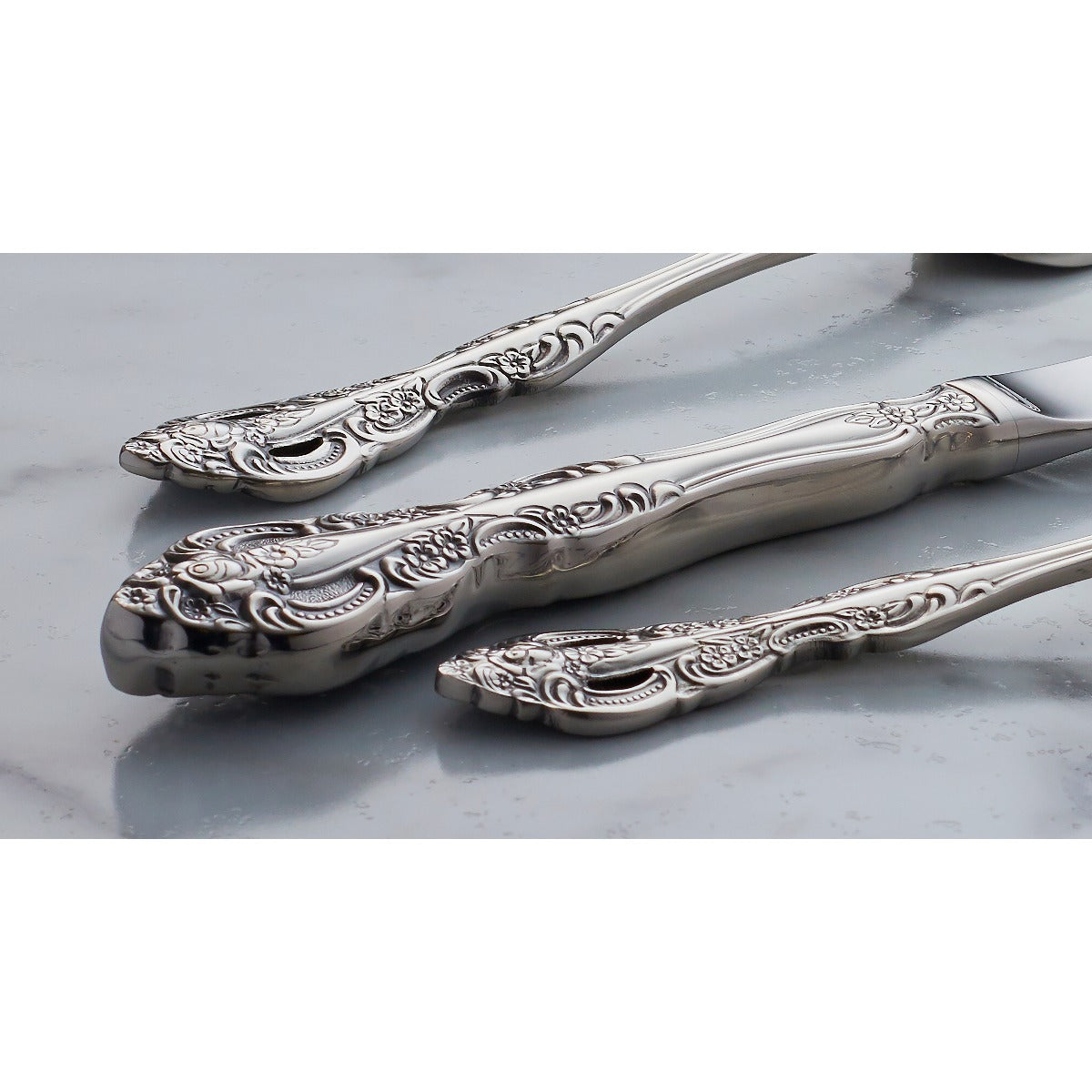 Michelangelo Baroque Silver Teaspoon - Heavyweight Luxury Cutlery