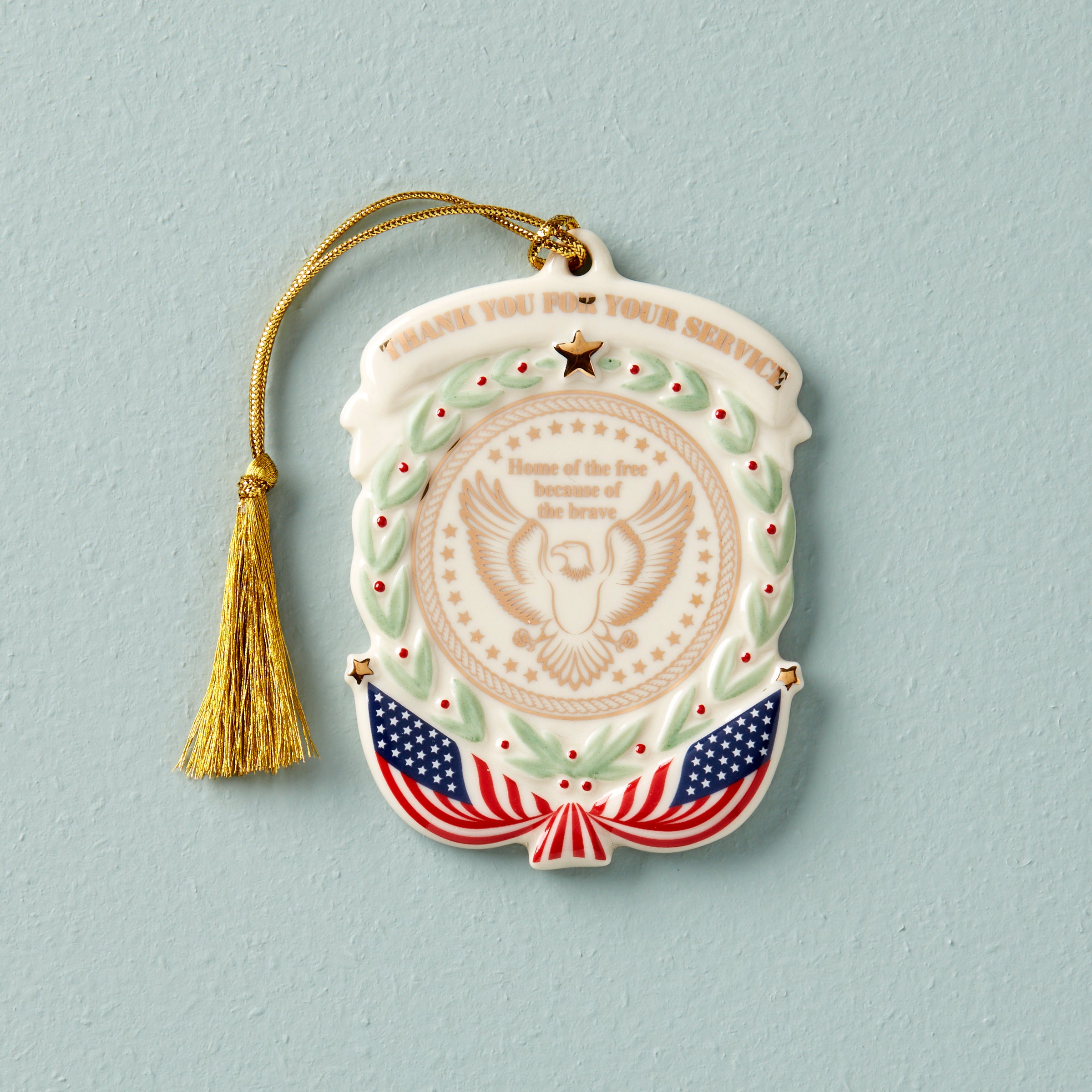 Military Thank You Ornament - Patriotic Christmas Gift for Veterans