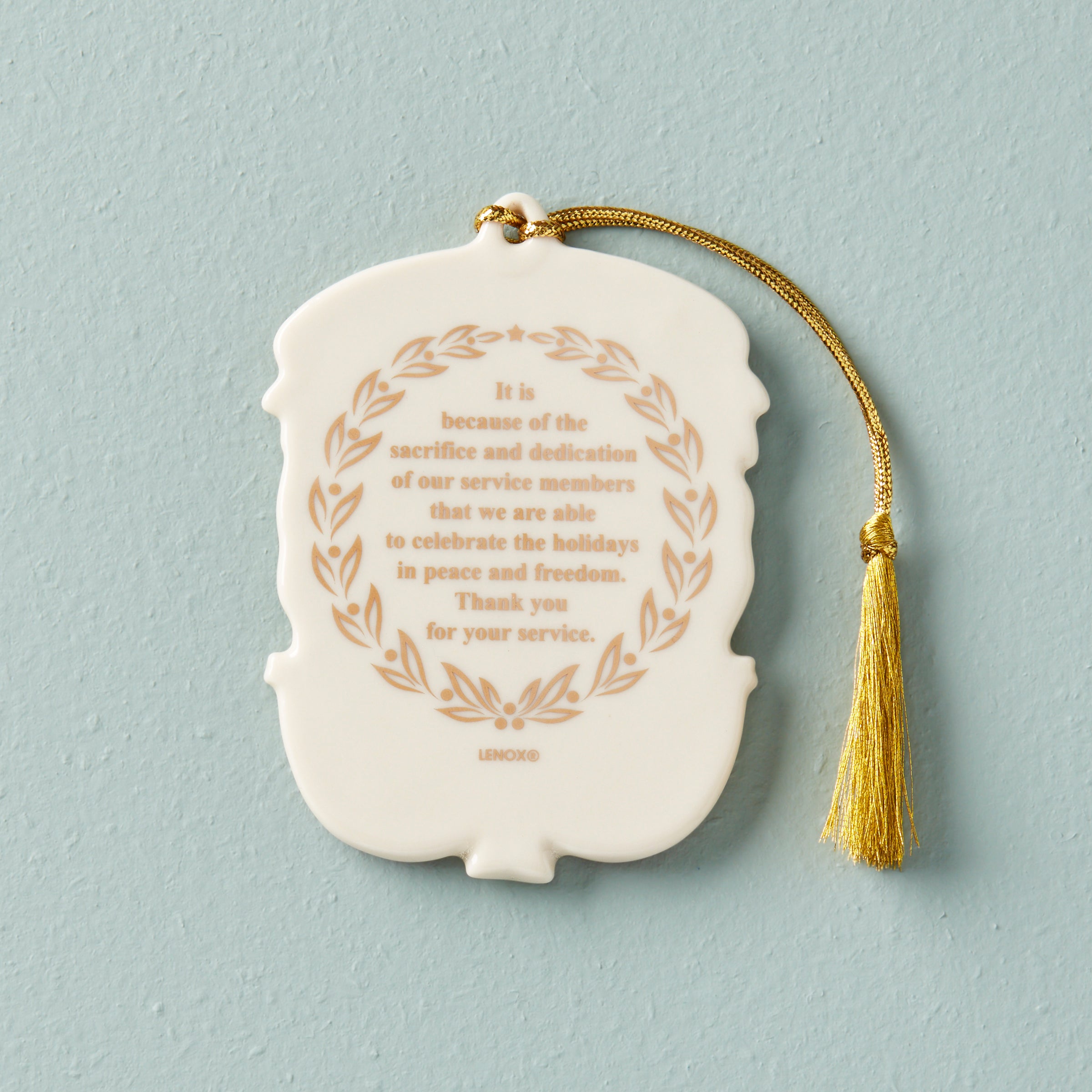 Military Thank You Ornament - Patriotic Christmas Gift for Veterans