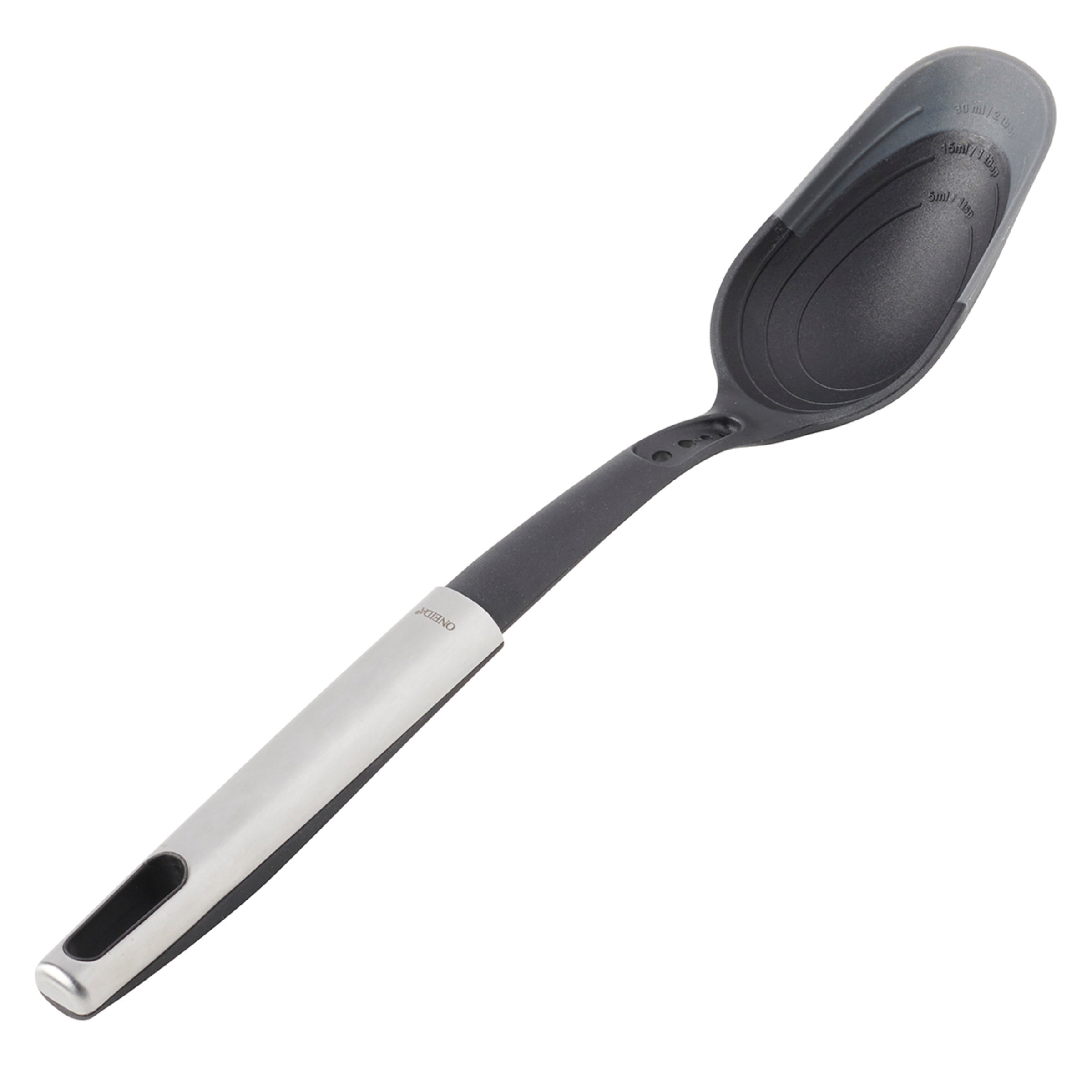 Oneida Silicone Serving Spoon with Measurement & Herb Stripper