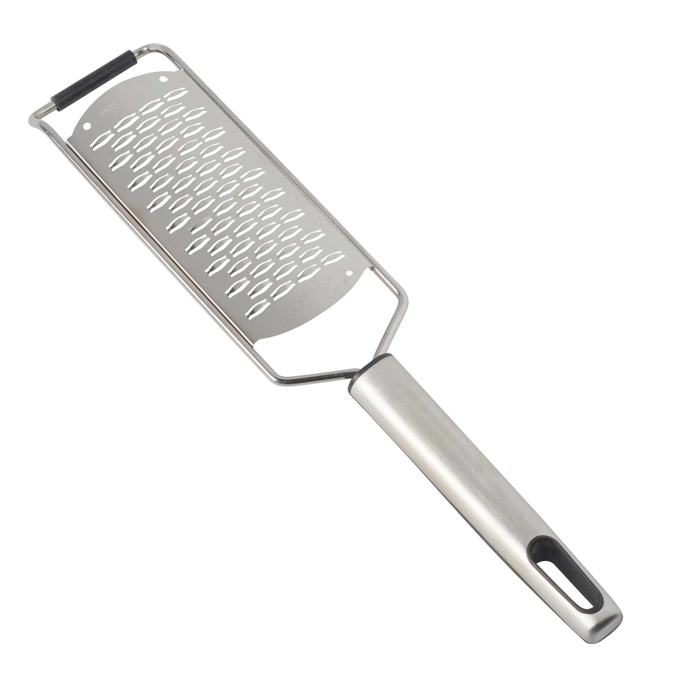 Oneida Stainless Steel Cheese Grater with Ergonomic Handle & Non-Slip Base