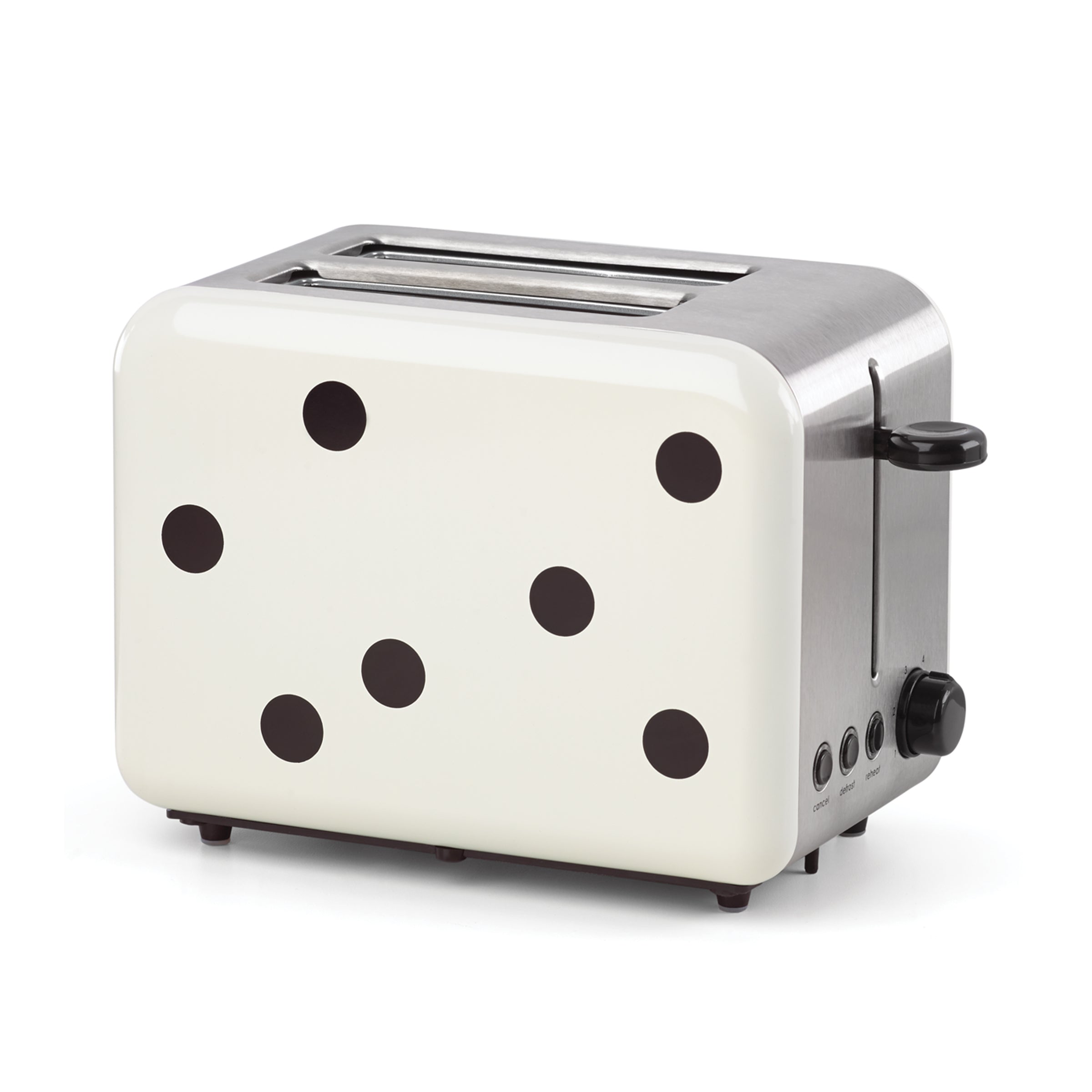 Kate Spade Deco Dot 2-Slice Toaster - Stainless Steel Polka Dot Design