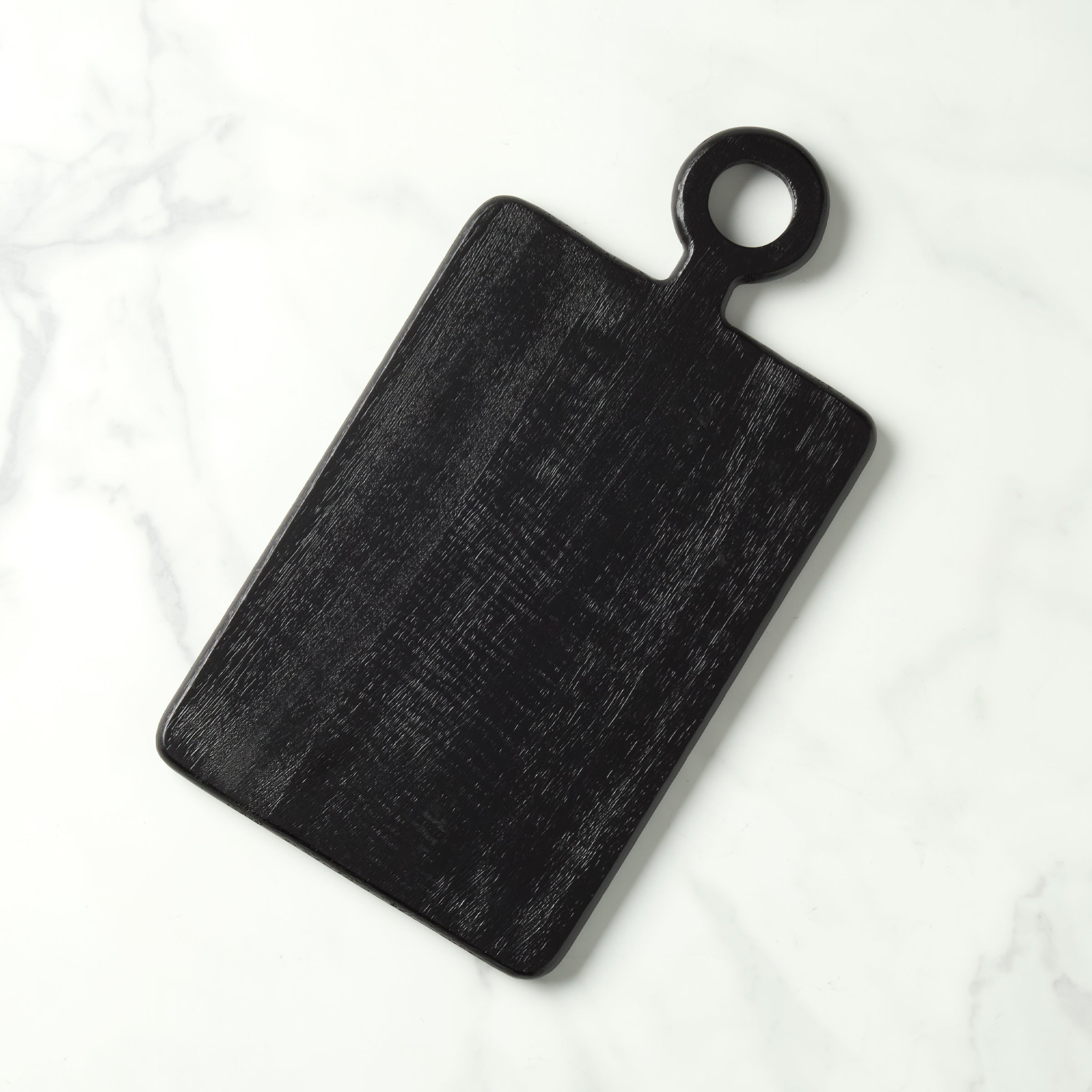 Handcrafted Mango Wood Serving Board - Arendal Black Rectangular Platter