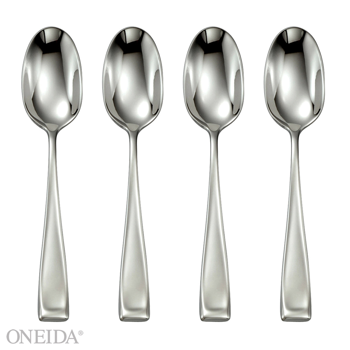 Moda Modern Teaspoon Set - 4-Piece Elegant Cutlery