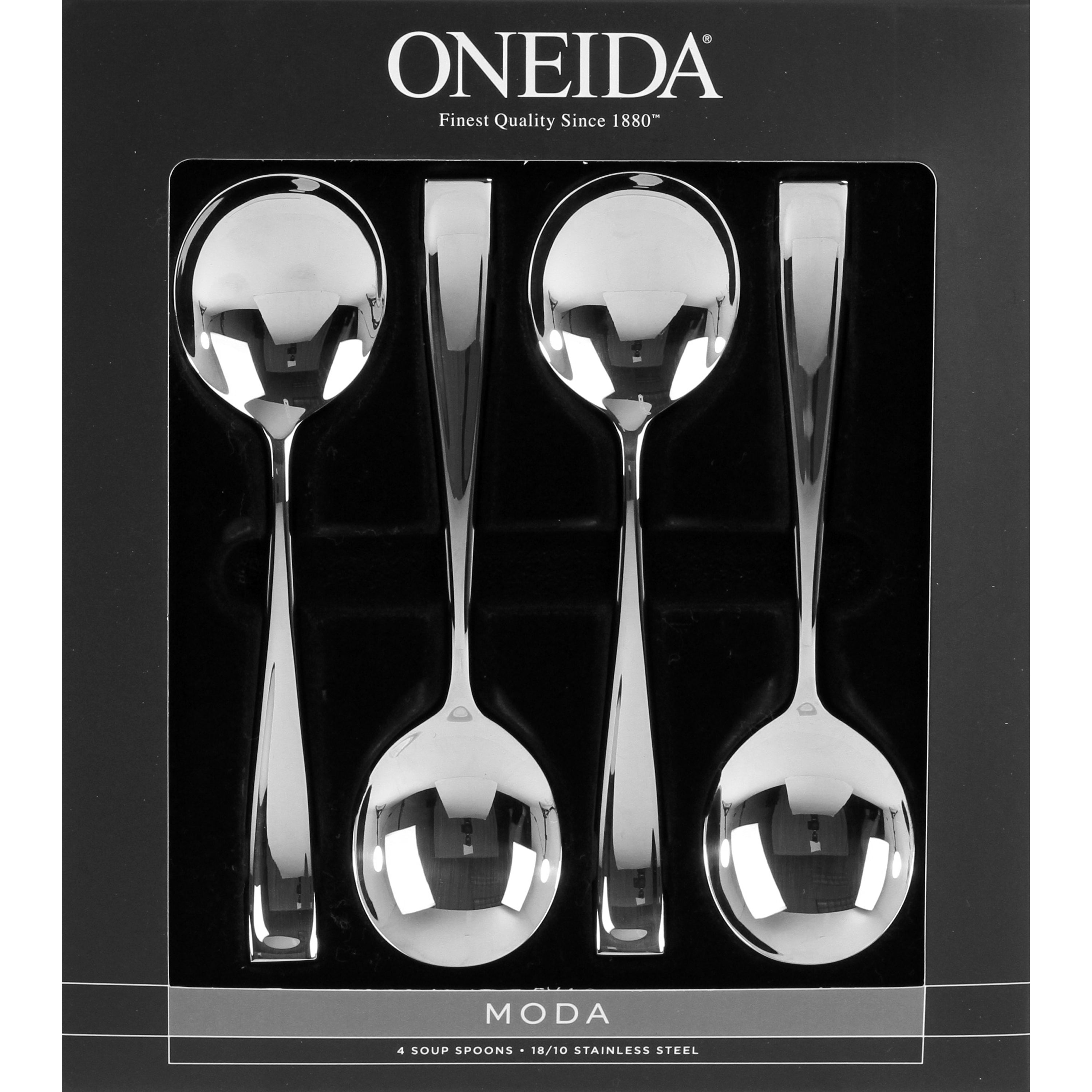 Moda Modern Soup Spoon Set - 4-Piece Elegant Dining Essentials