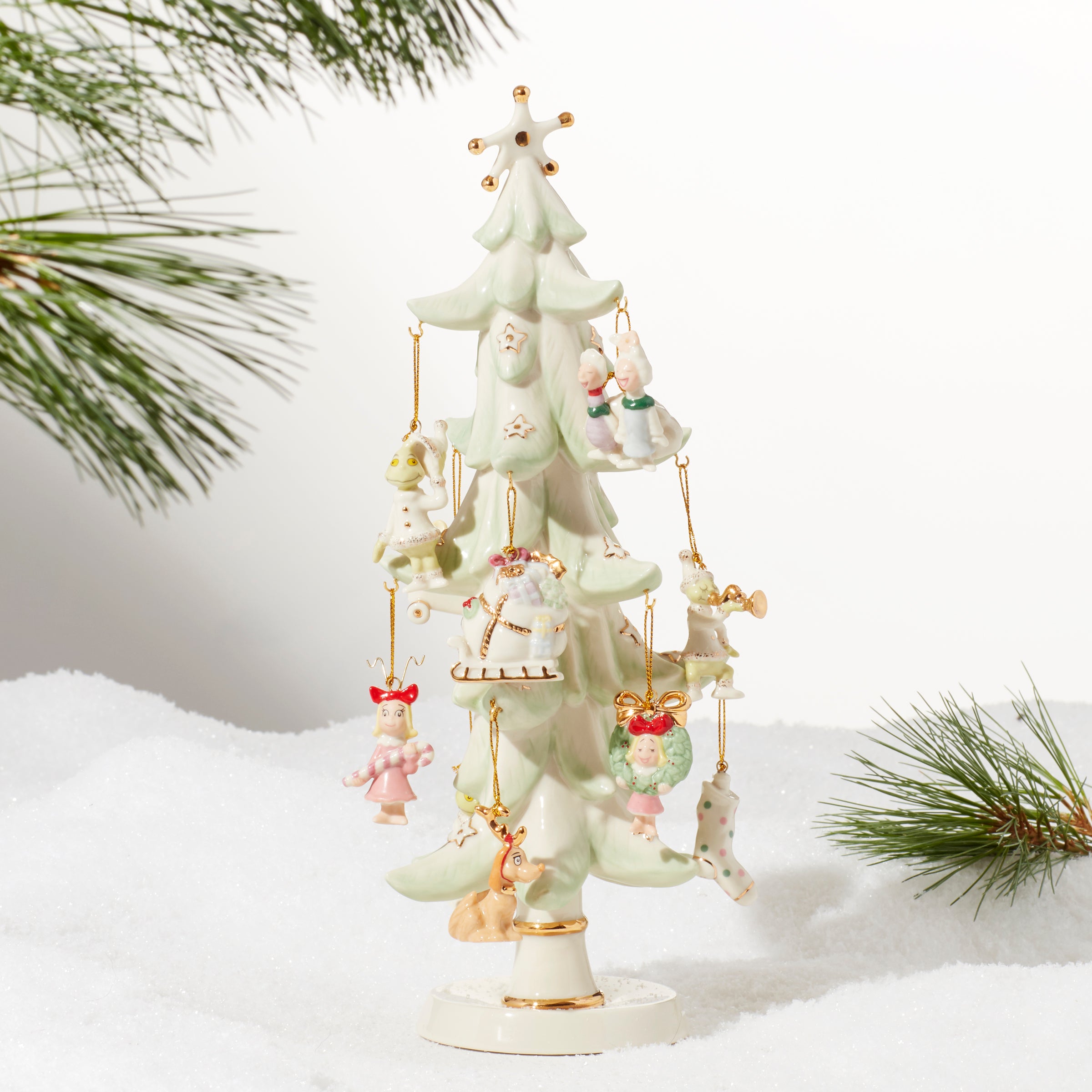 Grinch Christmas Tree Ornament Set - 12-Piece Holiday Decor